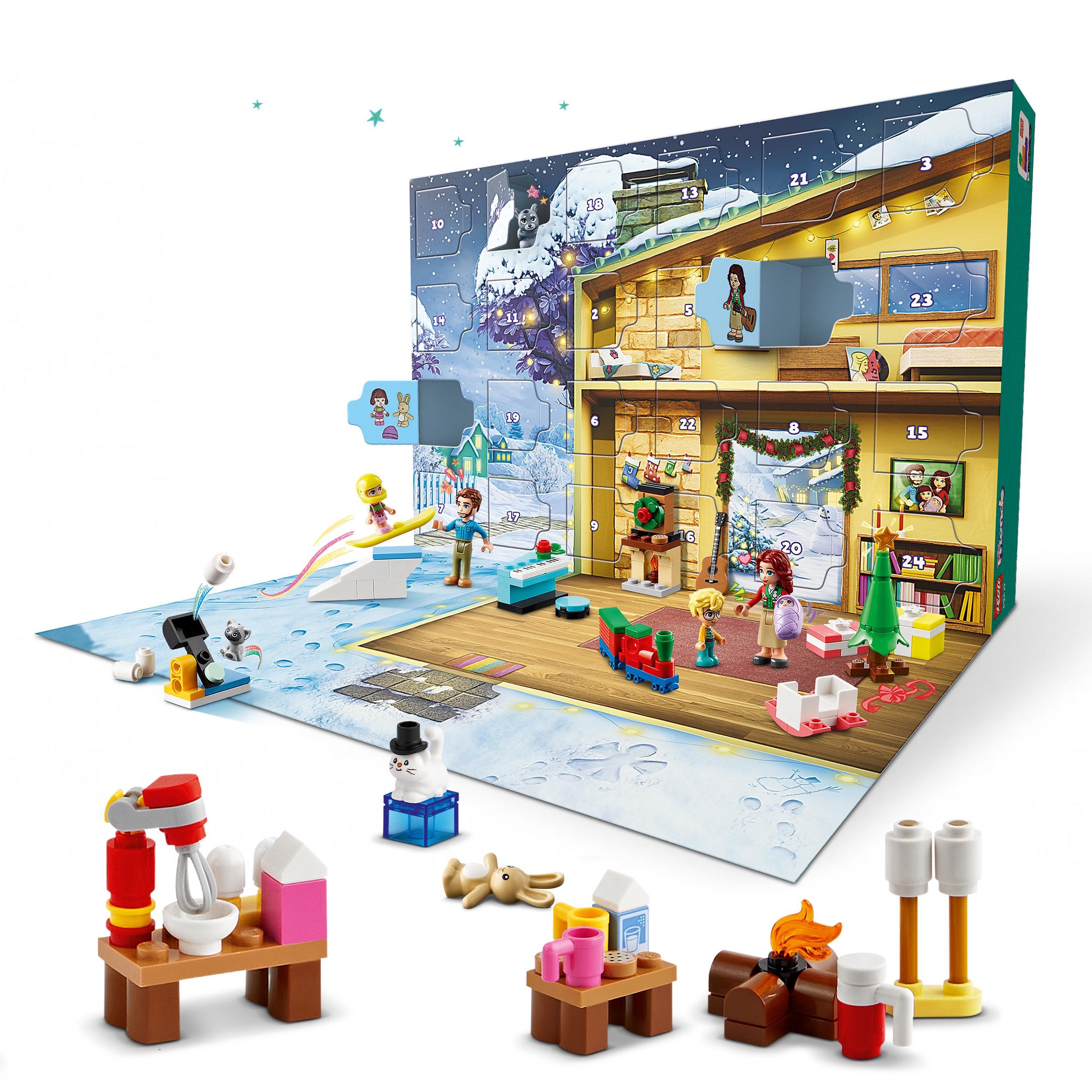Адвент-календарь LEGO Friends 42637, 272 детали, 5 персонажей и праздничные модели, от 6 лет — фото 7