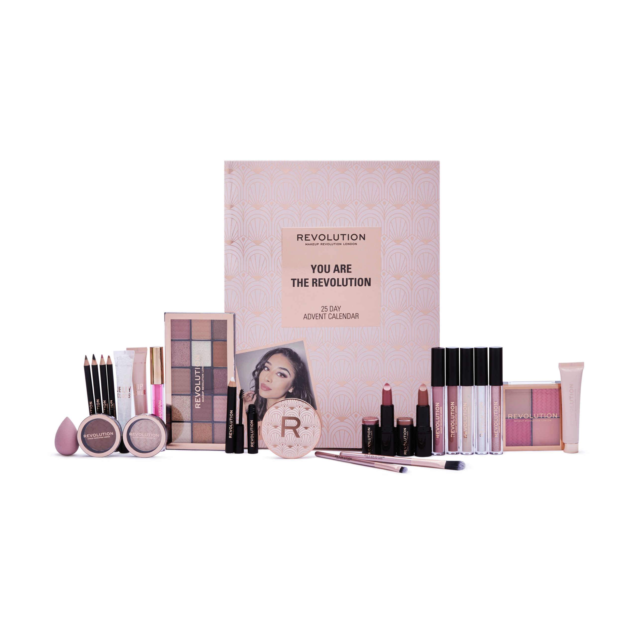 Адвент-календарь Makeup Revolution You Are The Revolution, 24 средства для макияжа — фото 2