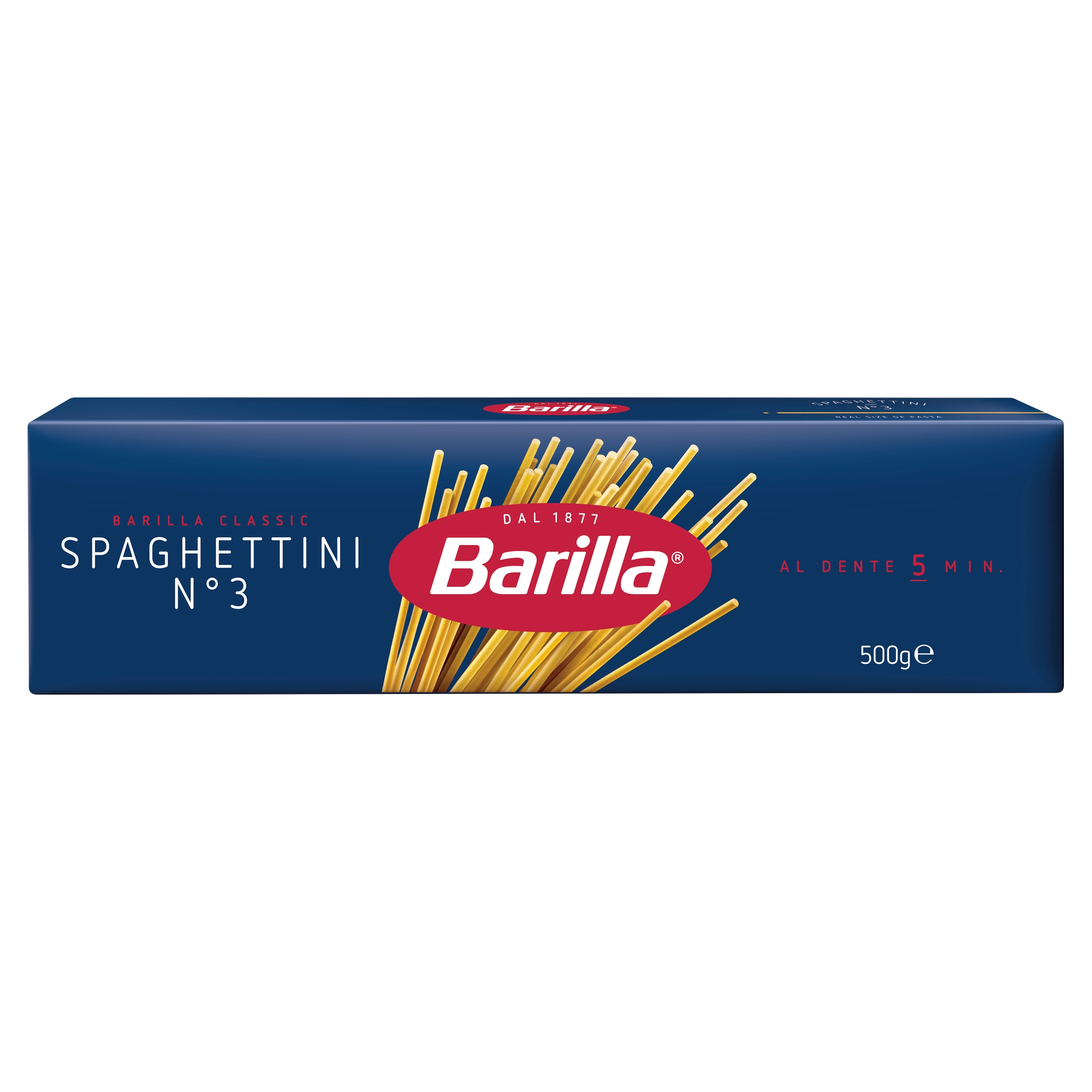 Makaron Spaghettini n3 Barilla na włoski rynek cienkie spaghetti 24x500g