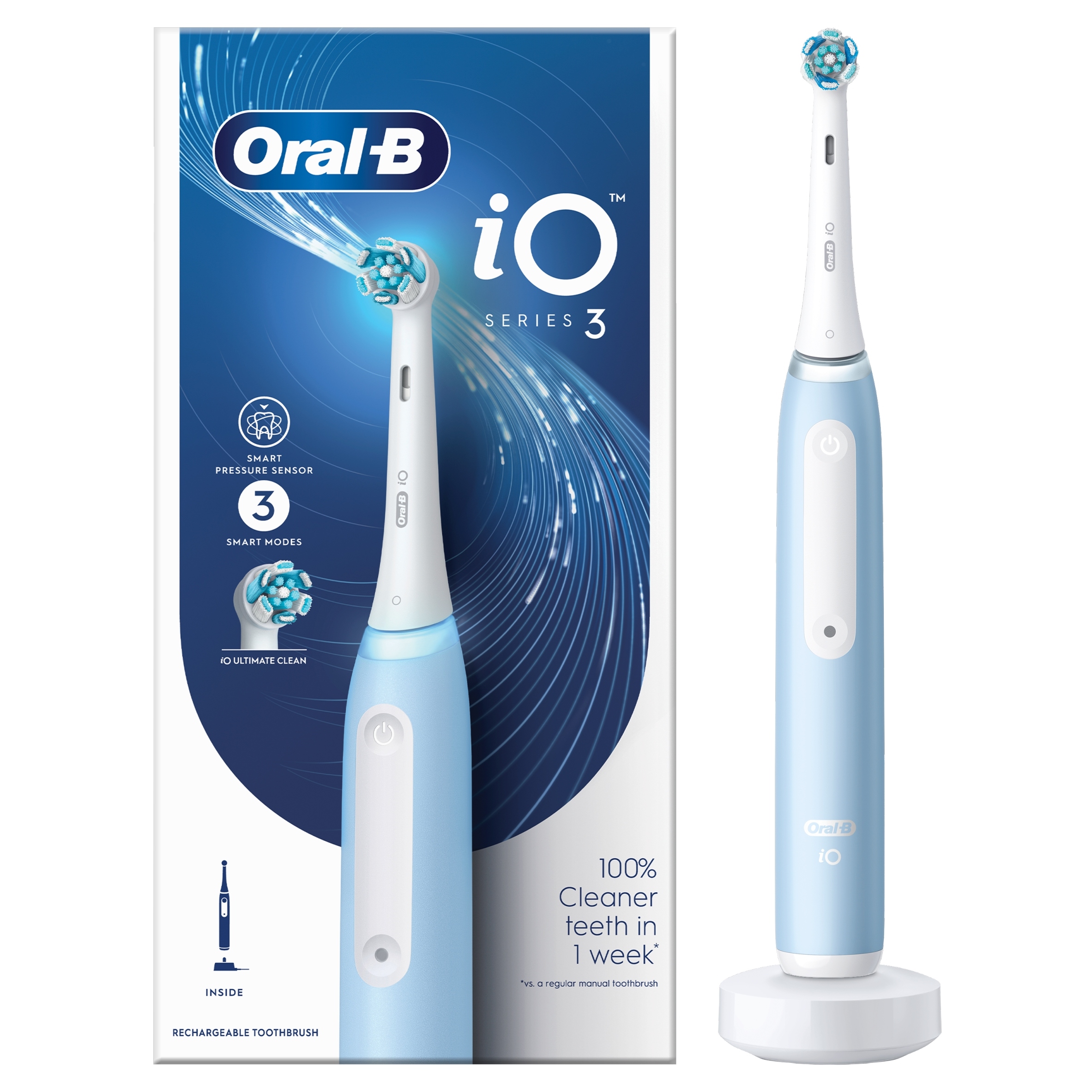 Szczoteczka magnetyczna Oral-B iO Series 3 Ice Blue