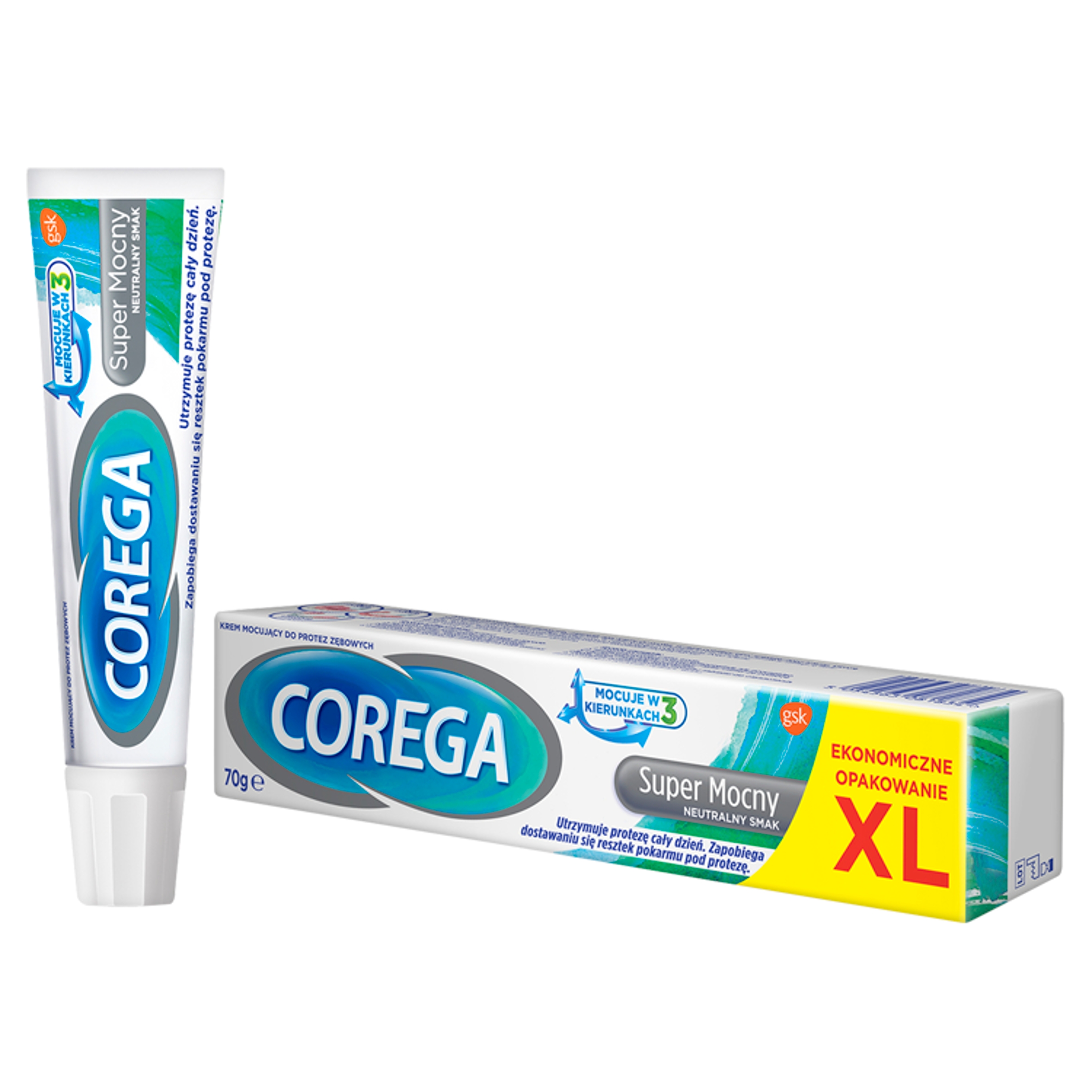 

Corega Mocny Krem Klej Do Protez Neutral 70g