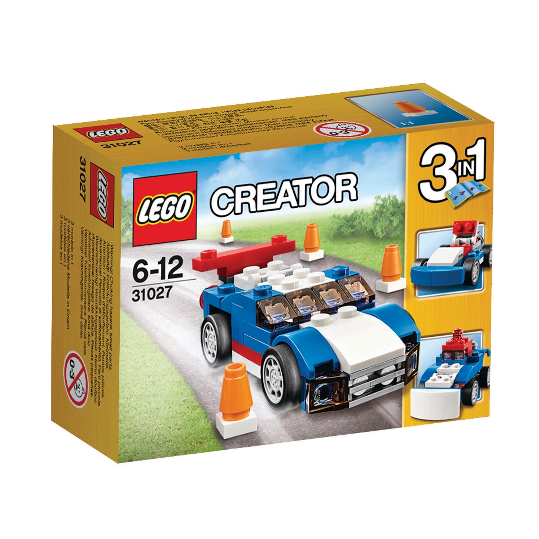 Lego Creator 3 w 1 31027 Creator 3w1 Niebieska wyścigówka 31027