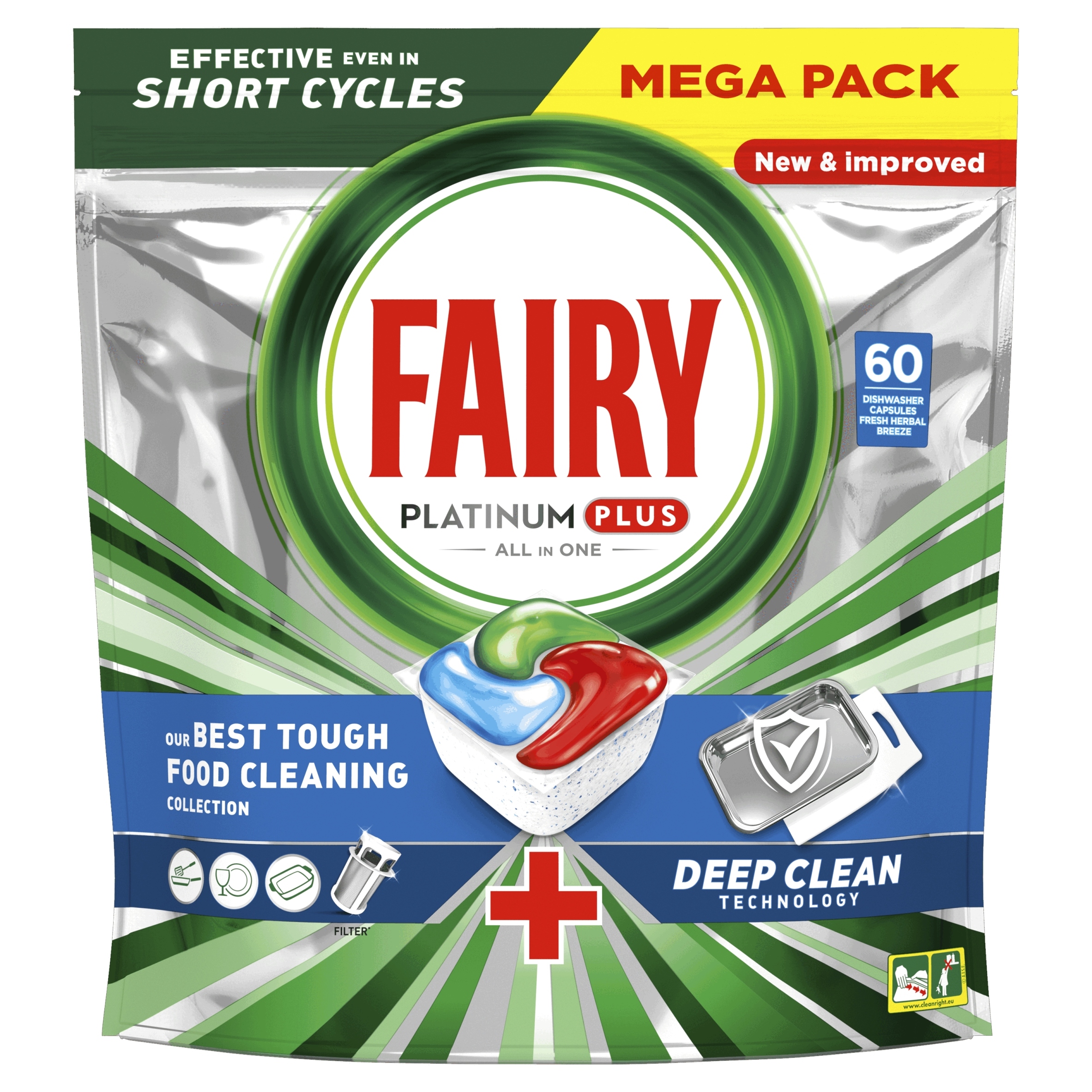 

Fairy Platinum Plus Blue Kapsułki do zmywarki 60