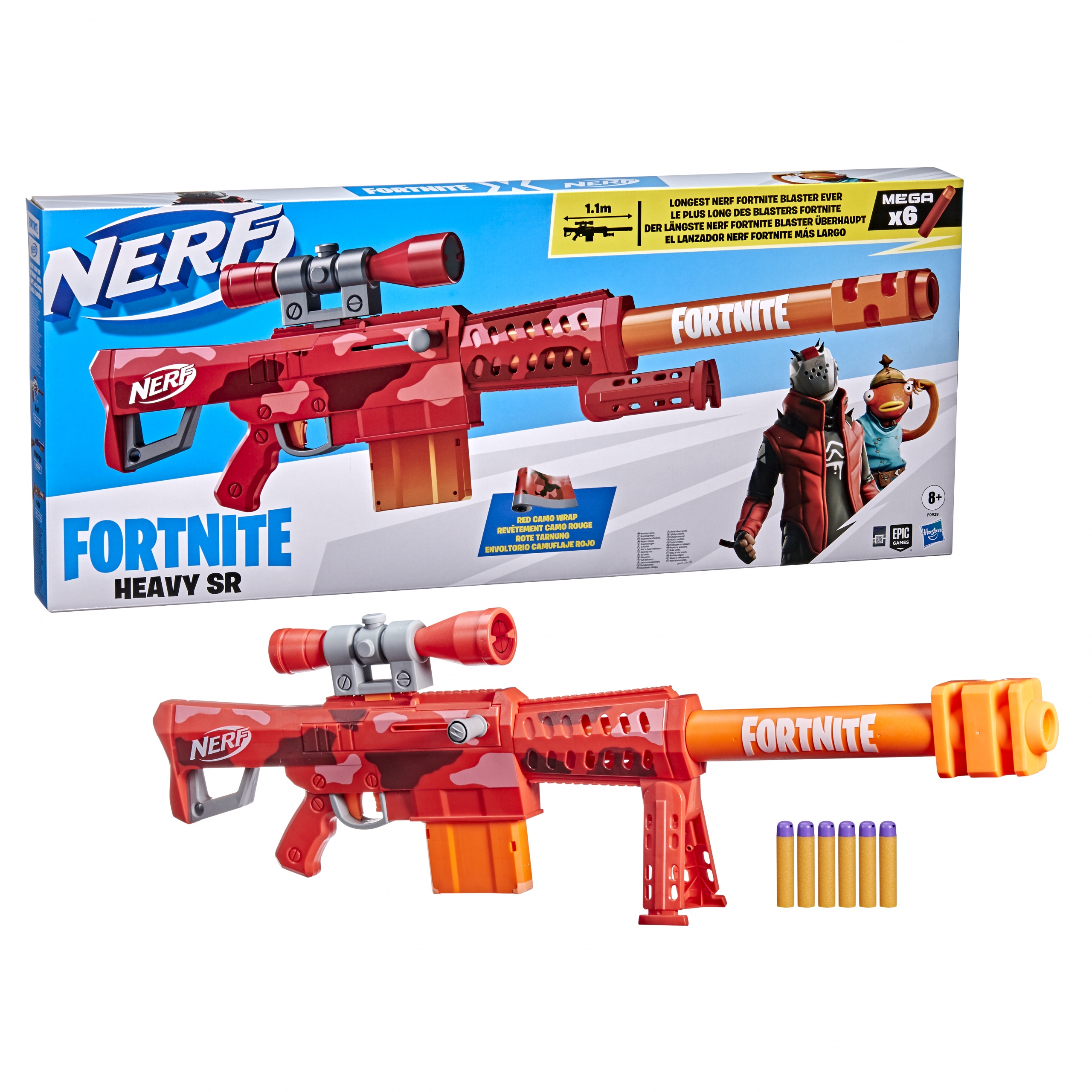 

Nerf Mega Wyrzutnia Fortnite Heavy Sr F0929