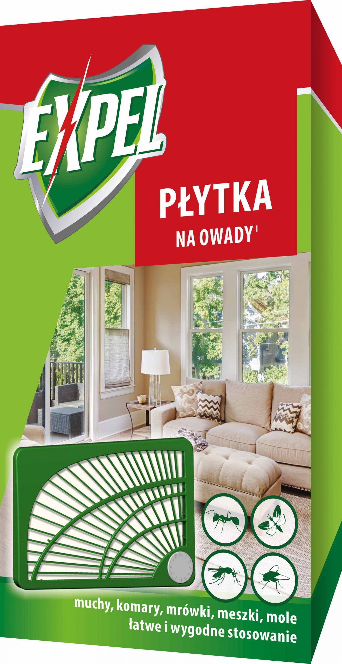 

Expel Płytka Na Owady, Odstraszanie, Pułapka
