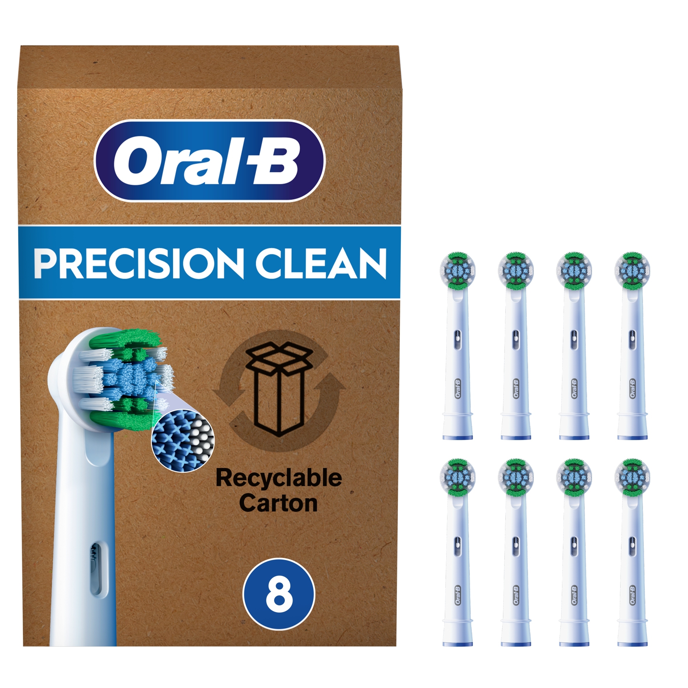 Oral-B Pro Precision Clean Końcówki do szczoteczek elektrycznych, 8 sztuk