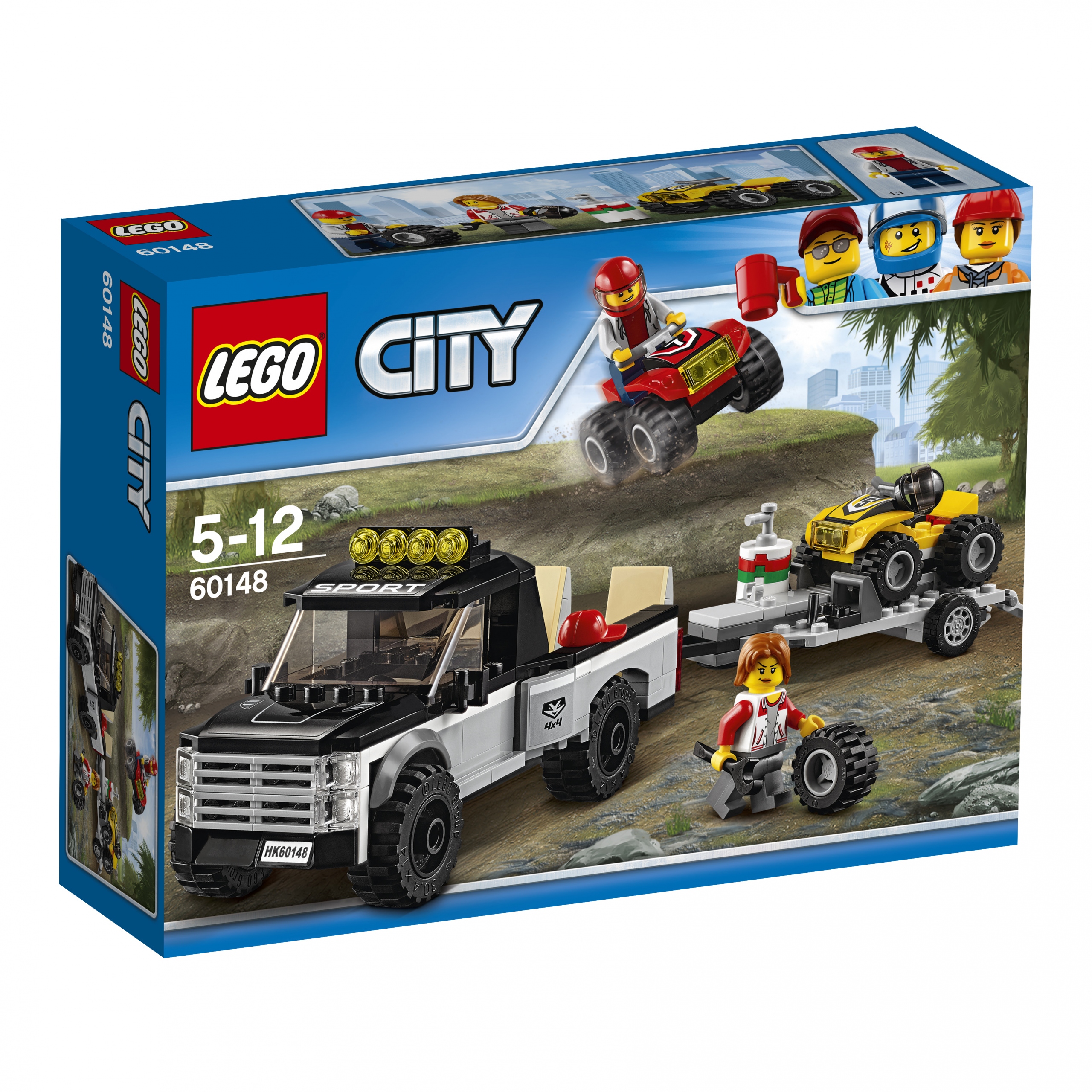 Lego City 60148 Wyścigowy zespół quadowy