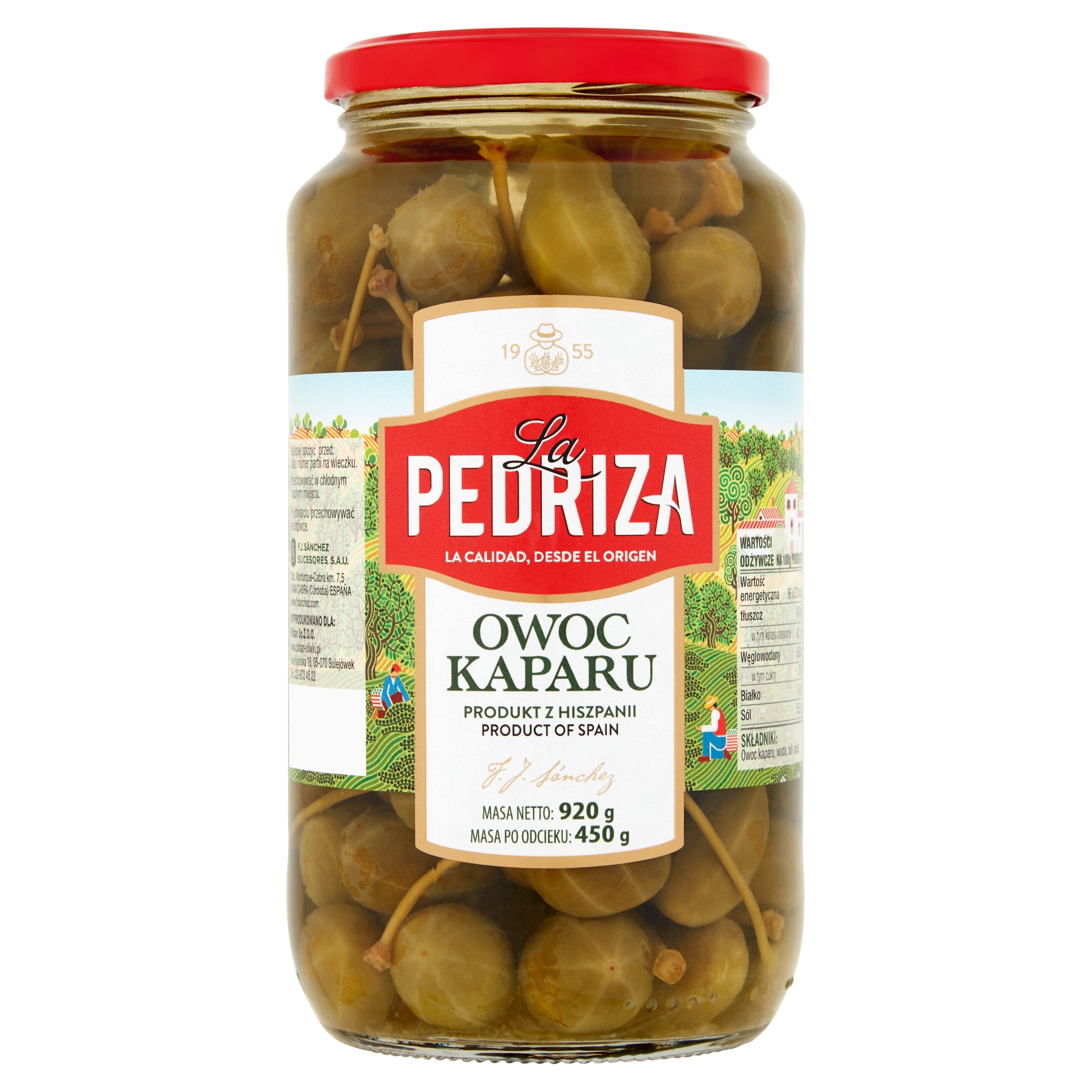 Levně Kapary La Pedriza 920 g