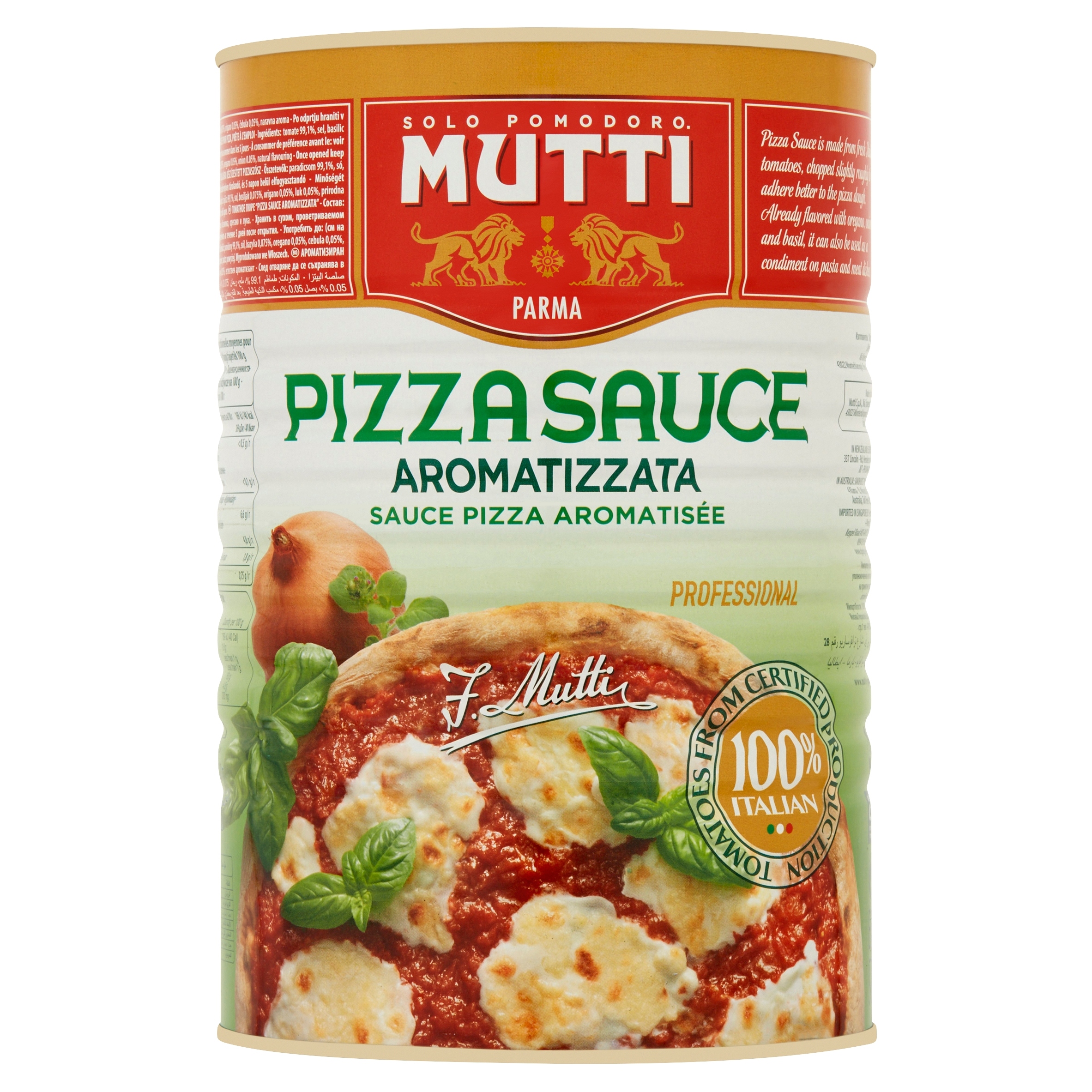 Levně Omáčka na pizzu s kořením Mutti 4100 g
