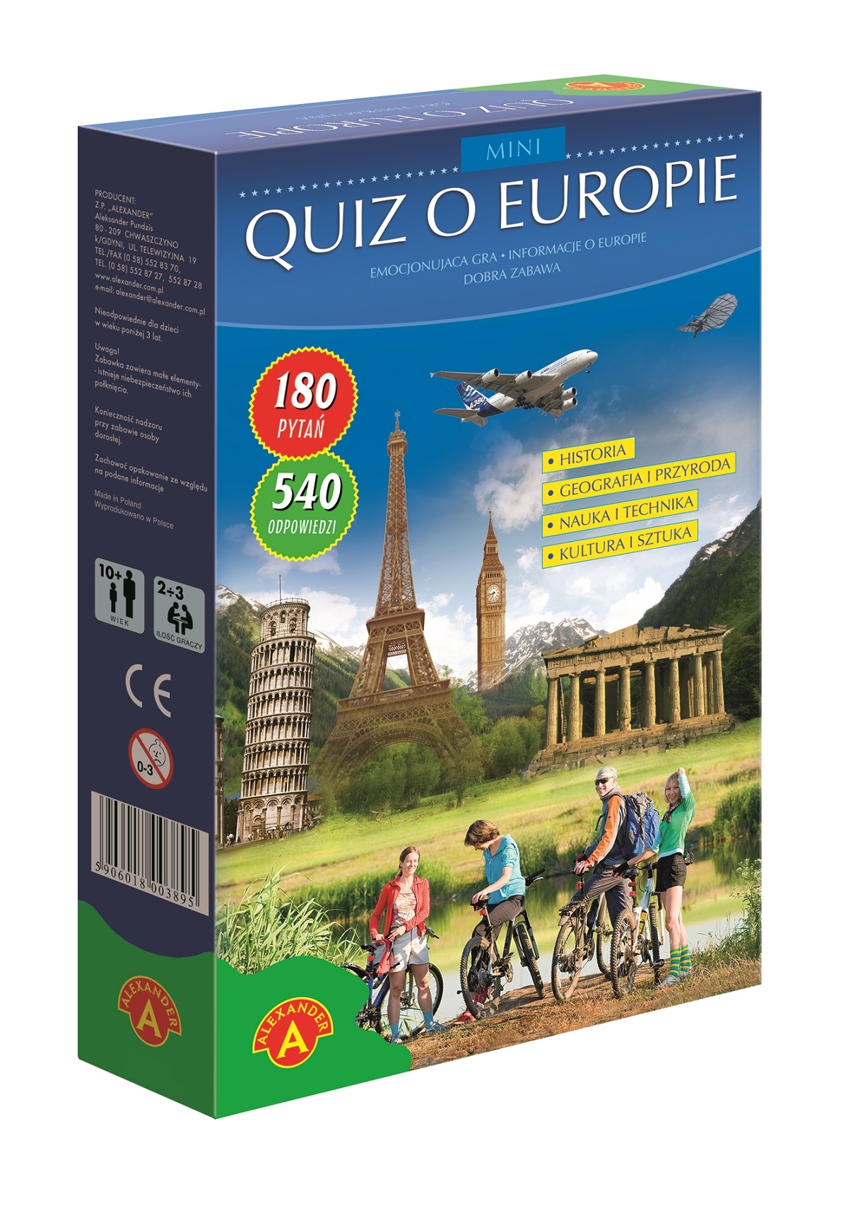 

Quiz O Europie Mini nagrody gra edukacyjna