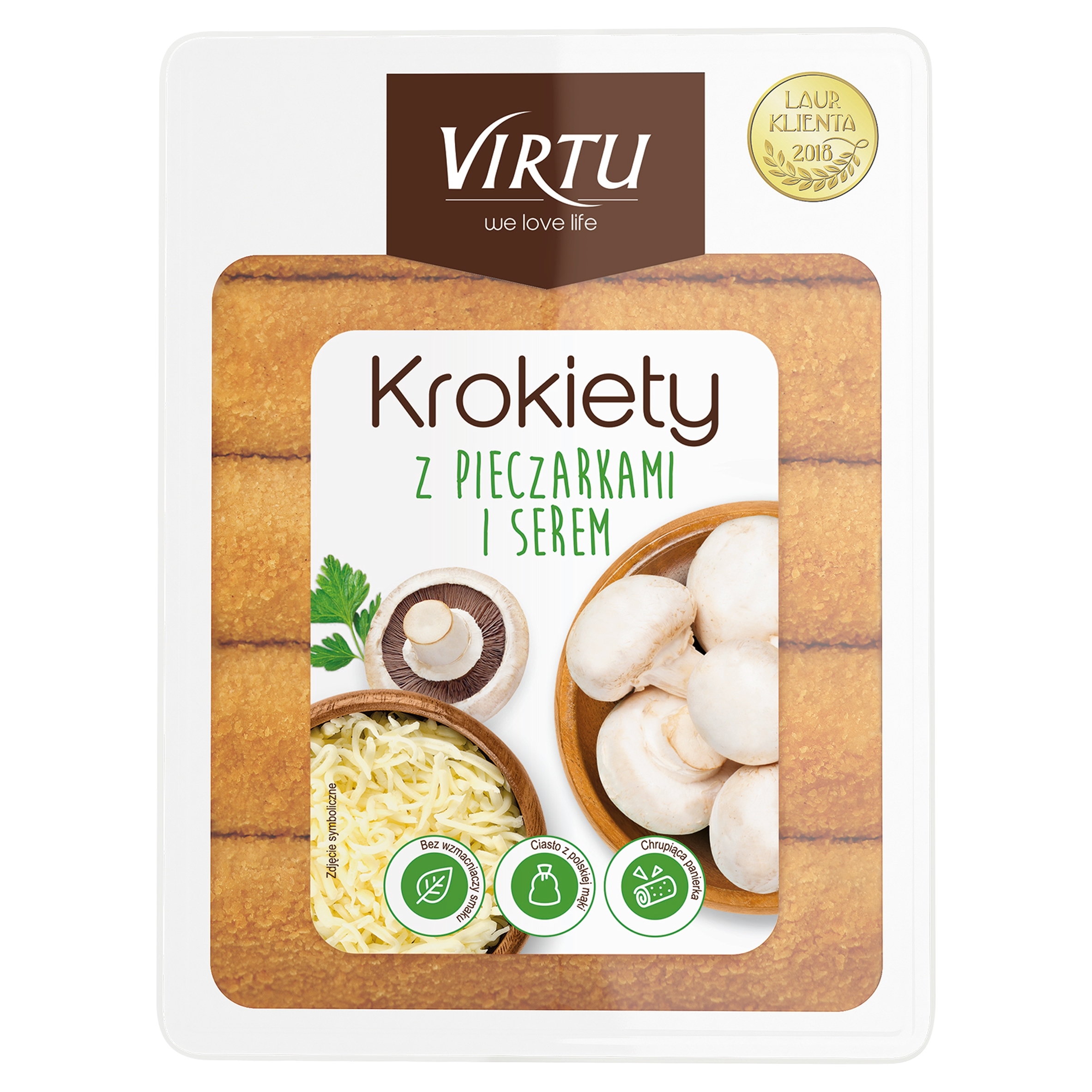 Levně 4 x Krokety s žampiony a sýrem Virtu 400 g