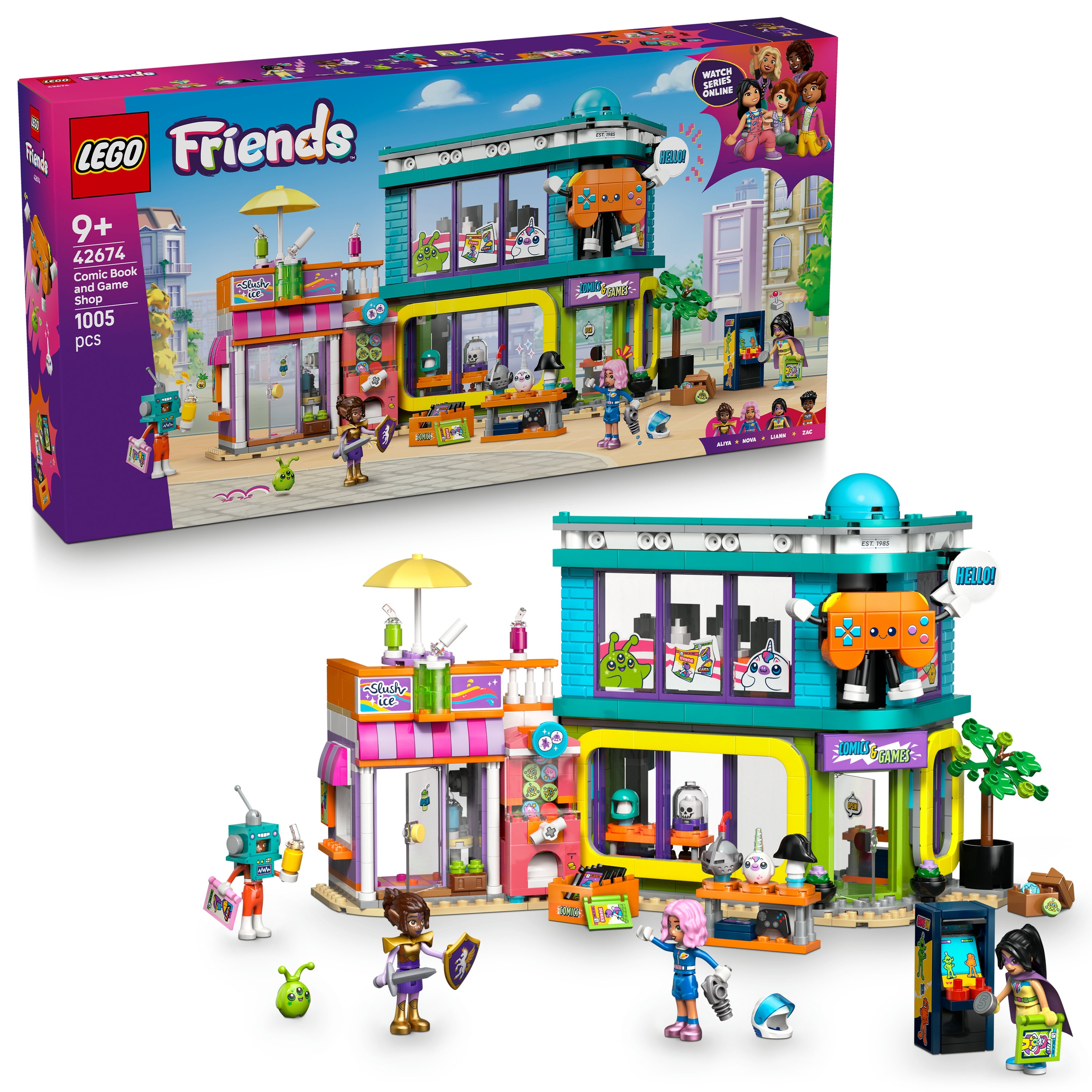 Lego 42674 Friends Obchod s hrami a komiksy Stavebnice Originální Nové
