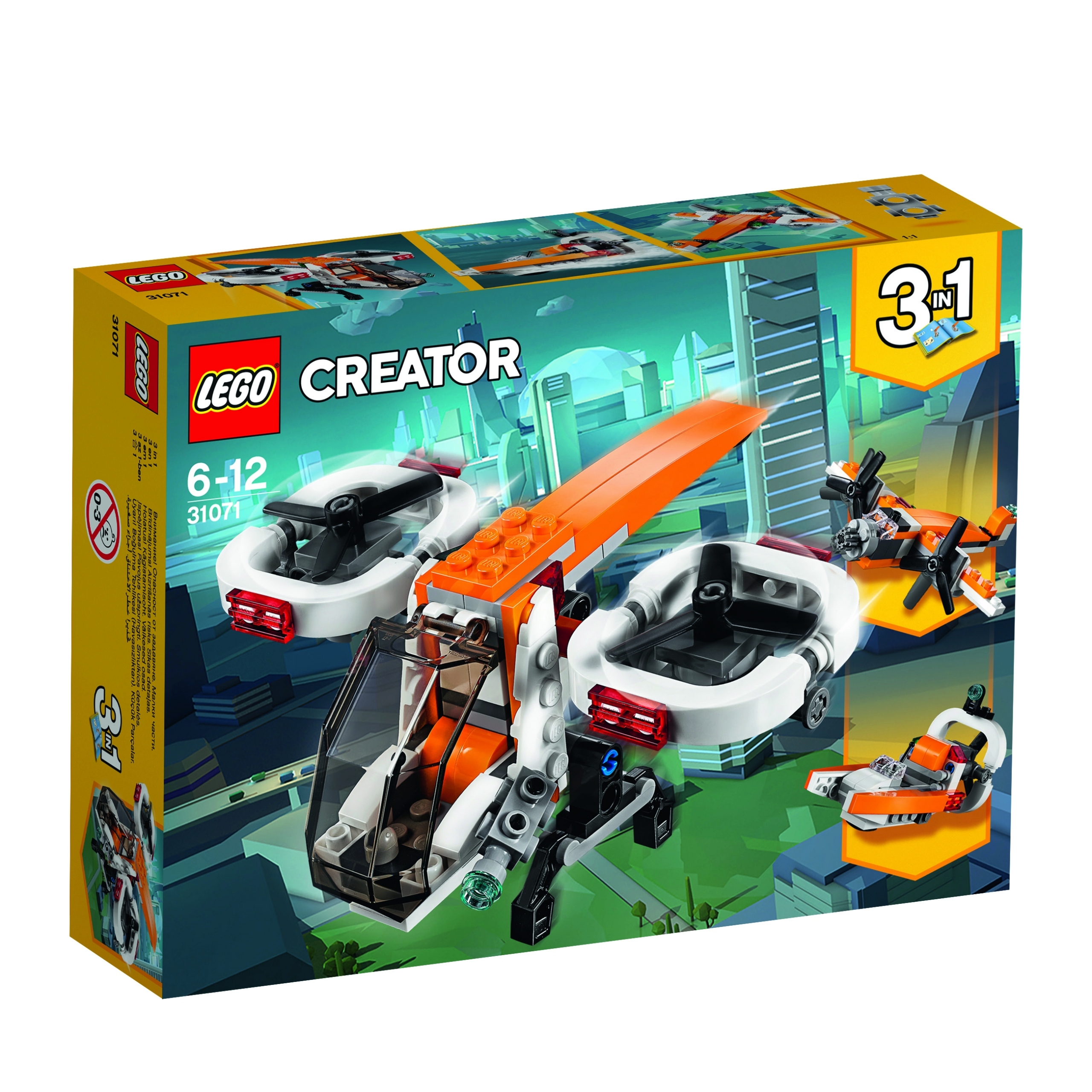 Originální Lego 31071 Creator 3v1 – výzkumný dron – dárek pro dítě