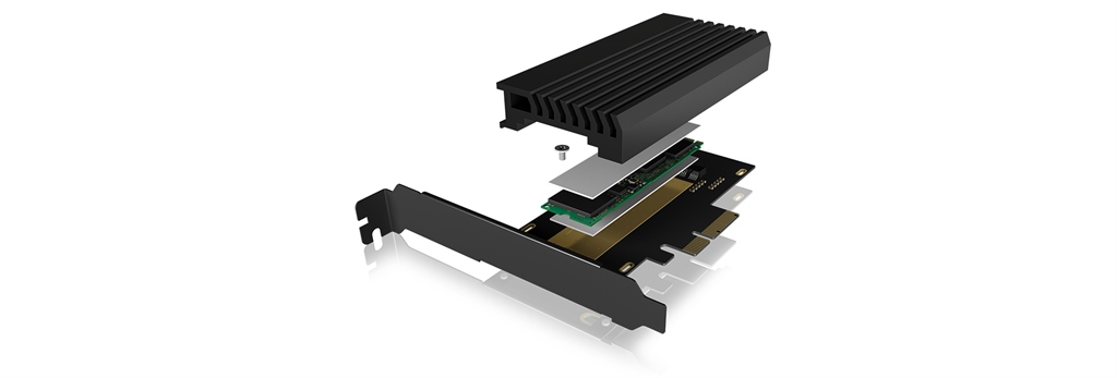 

Karta PCIe z gniazdem M.2 M-Key dla jednego dysku