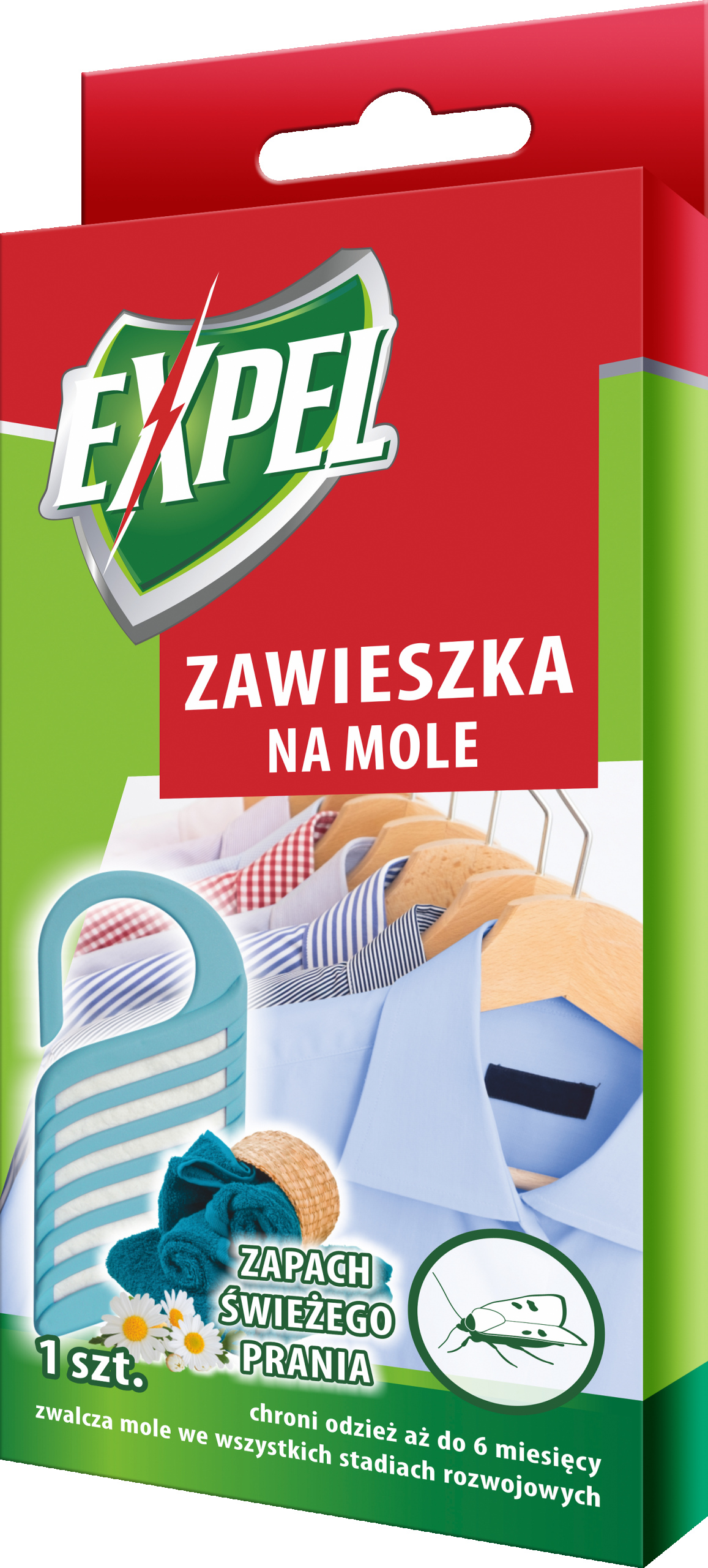 EXPEL zawieszka na MOLE zapach świeżego prania