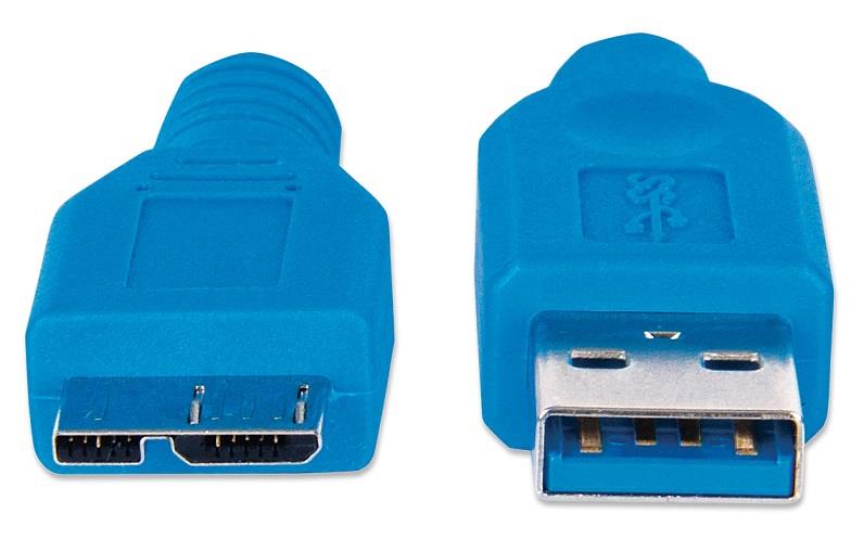 

Kabel Techly Usb 3.0 SuperSpeed 0.5m niebieski