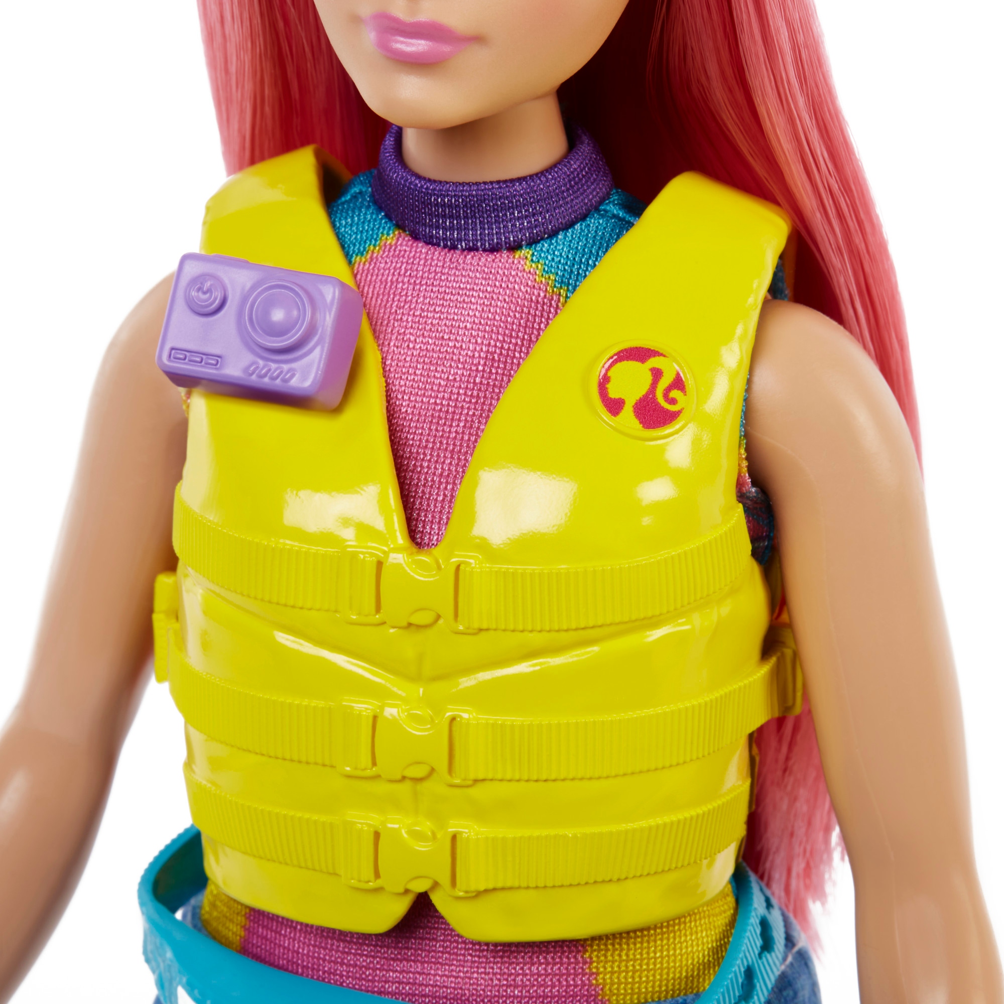 Lalka Mattel Barbie Malibu Kemping Daisy kajak pies akcesoria Zestaw HDF75 Marka Mattel