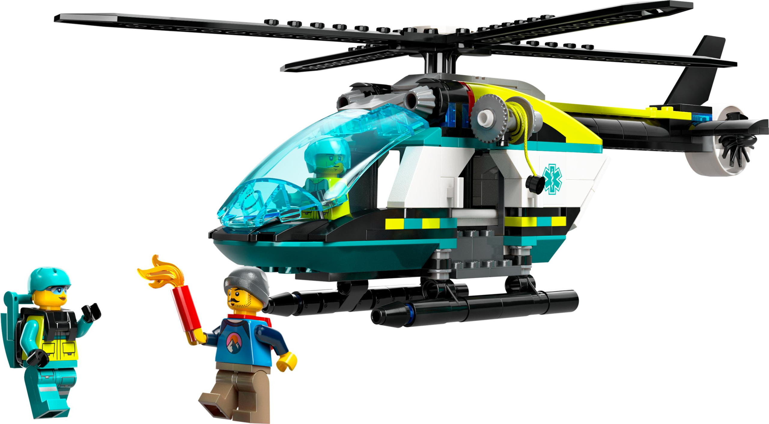 KLOCKI LEGO CITY HELIKOPTER RATUNKOWY OBROTOWE ŚMIGŁA PREZENT DLA 6,7 LATKA Marka LEGO