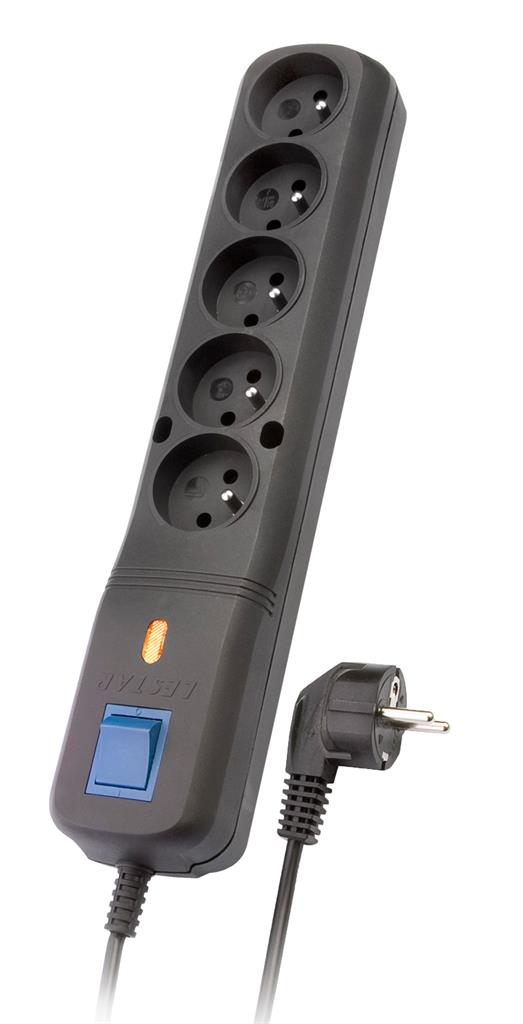 Listwa zasilająca Lestar LV530W G-a 5G 2,5m czarny