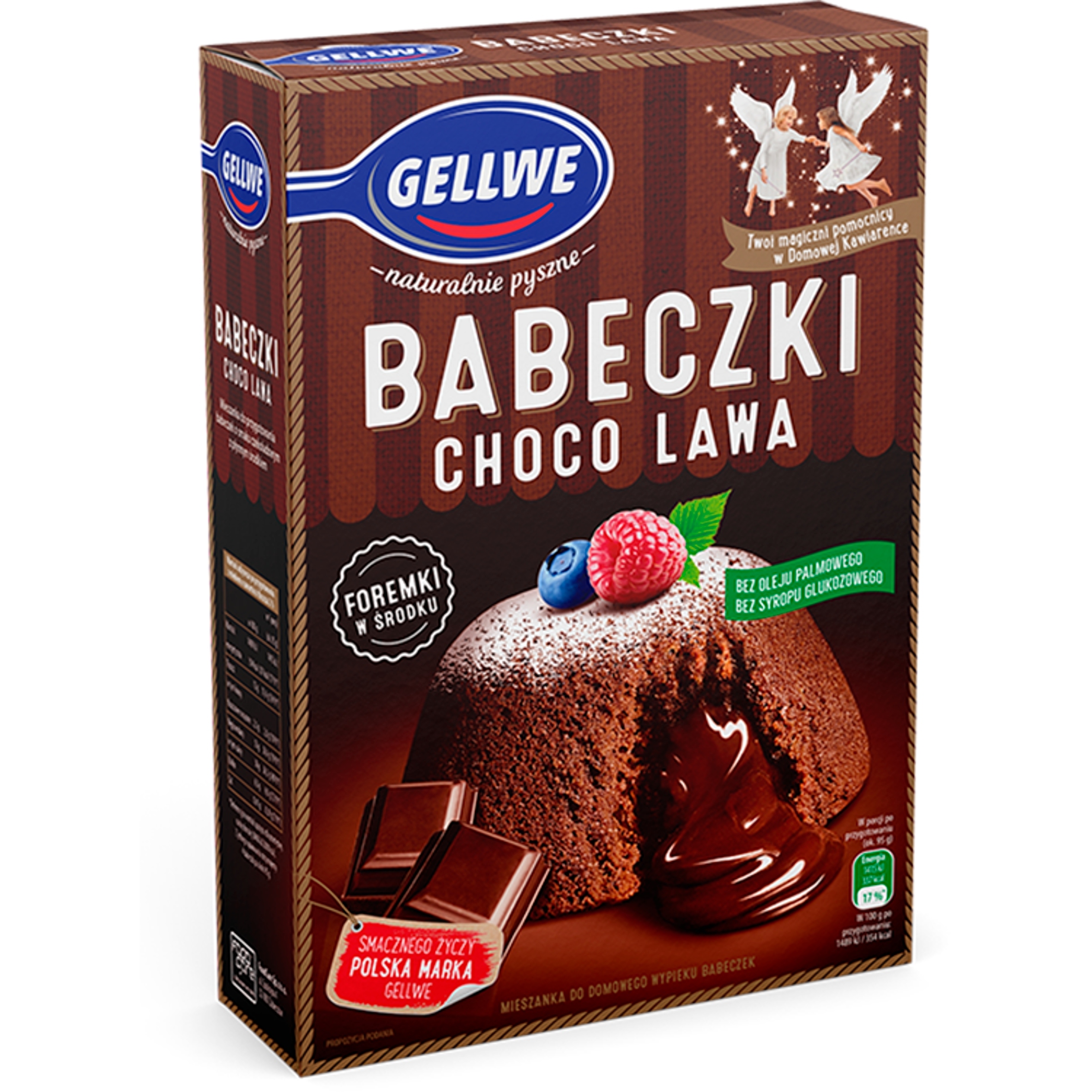 Levně 5 x Gellwe Míchačka na muffiny Choco lava 225 g