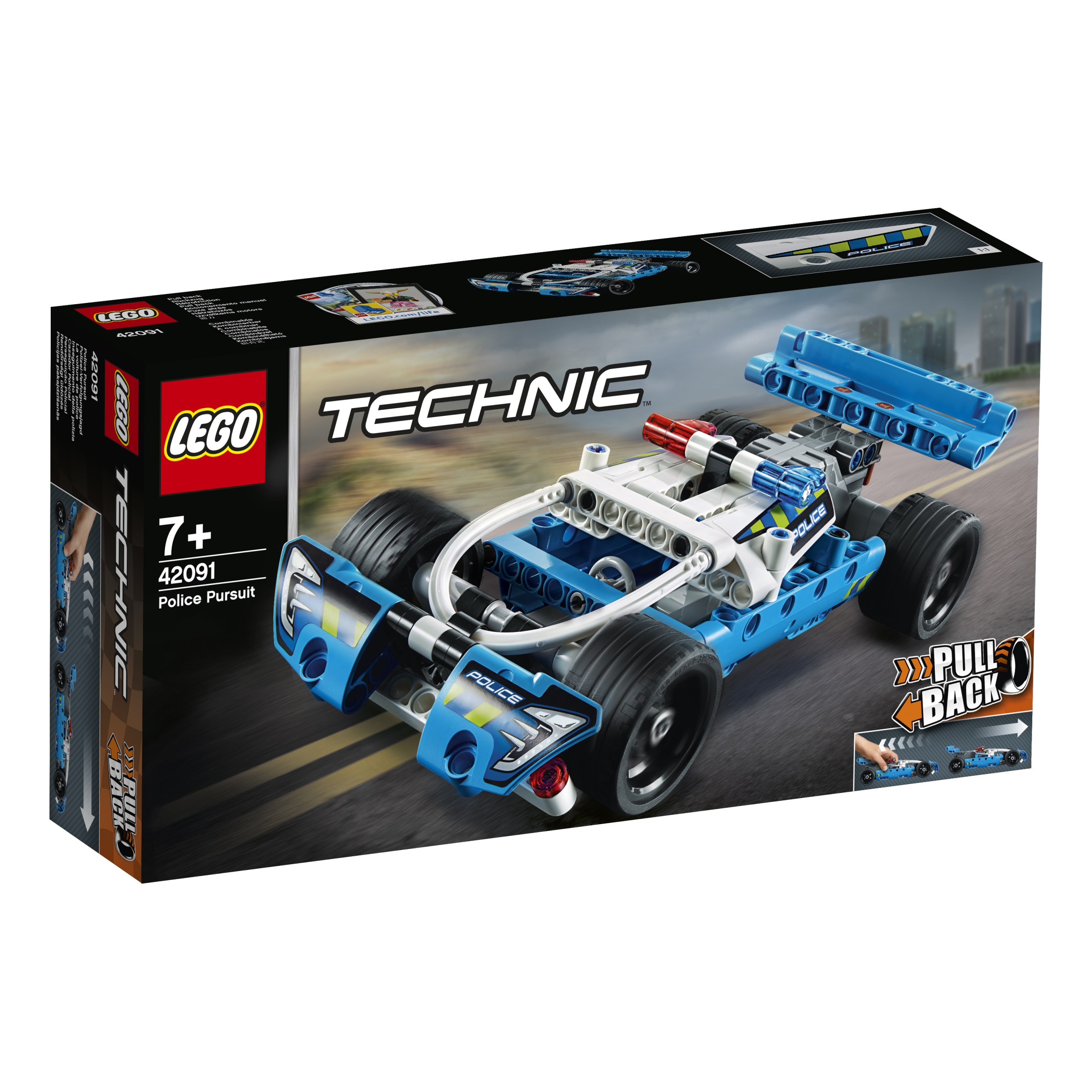 Lego Technic 42091 Policyjny Pościg Pull back