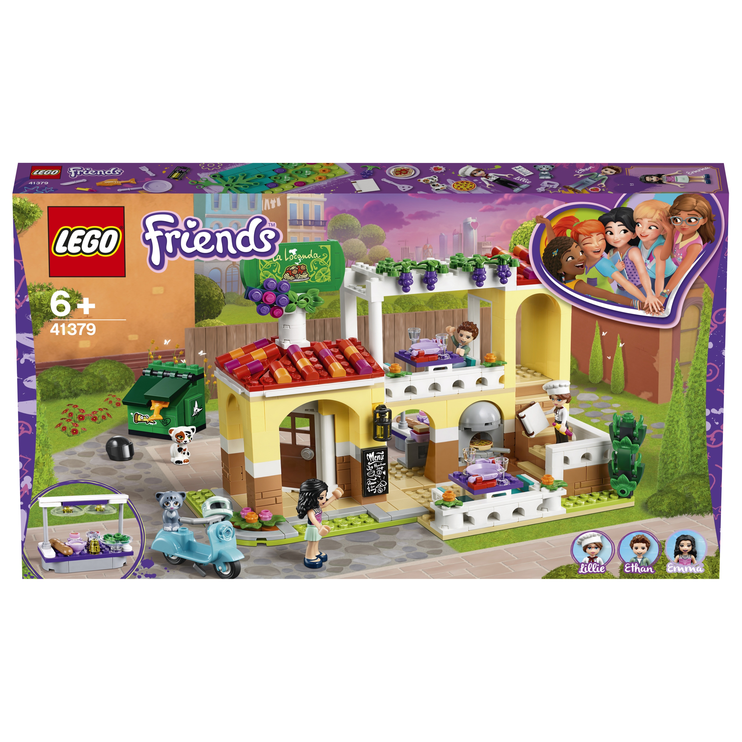 Originální Lego 41379 Friends Restaurace v městečku Heartlake Dárek Stavebnice Nové
