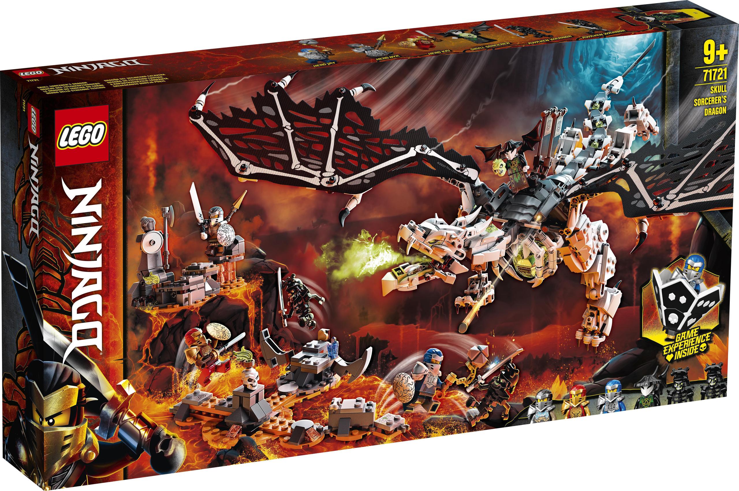 Klocki Lego Ninjago Zestaw Smok Szkieletowego Czarownika 71721