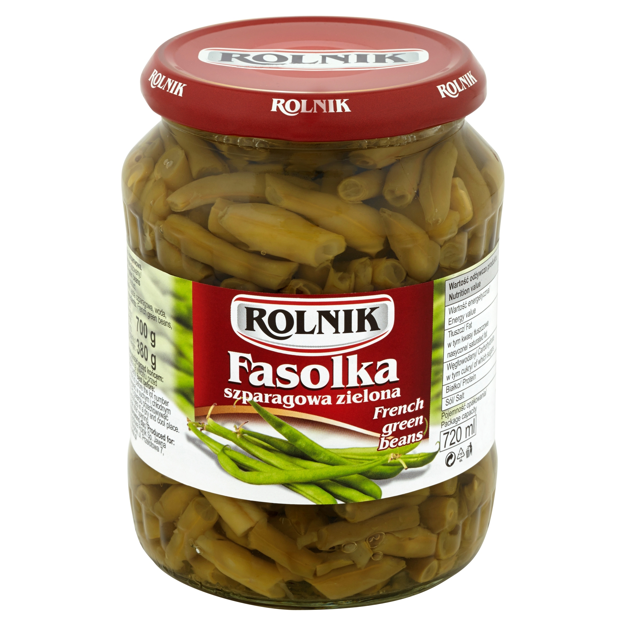 Levně Rolnik Zelená konzervovaná fazolka 720 ml