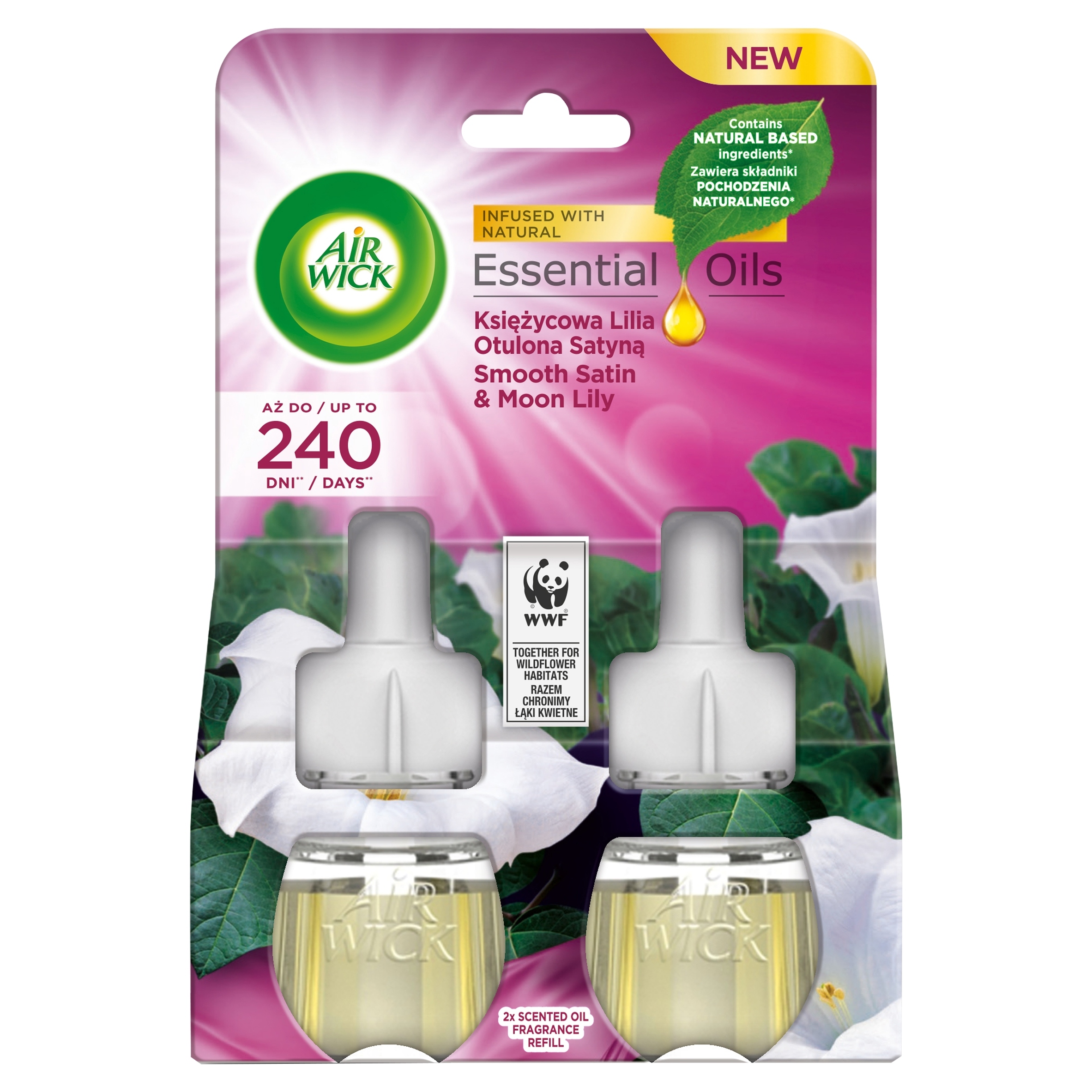 

Odświeżacz Air Wick 2x19 ml Księżycowa lilia