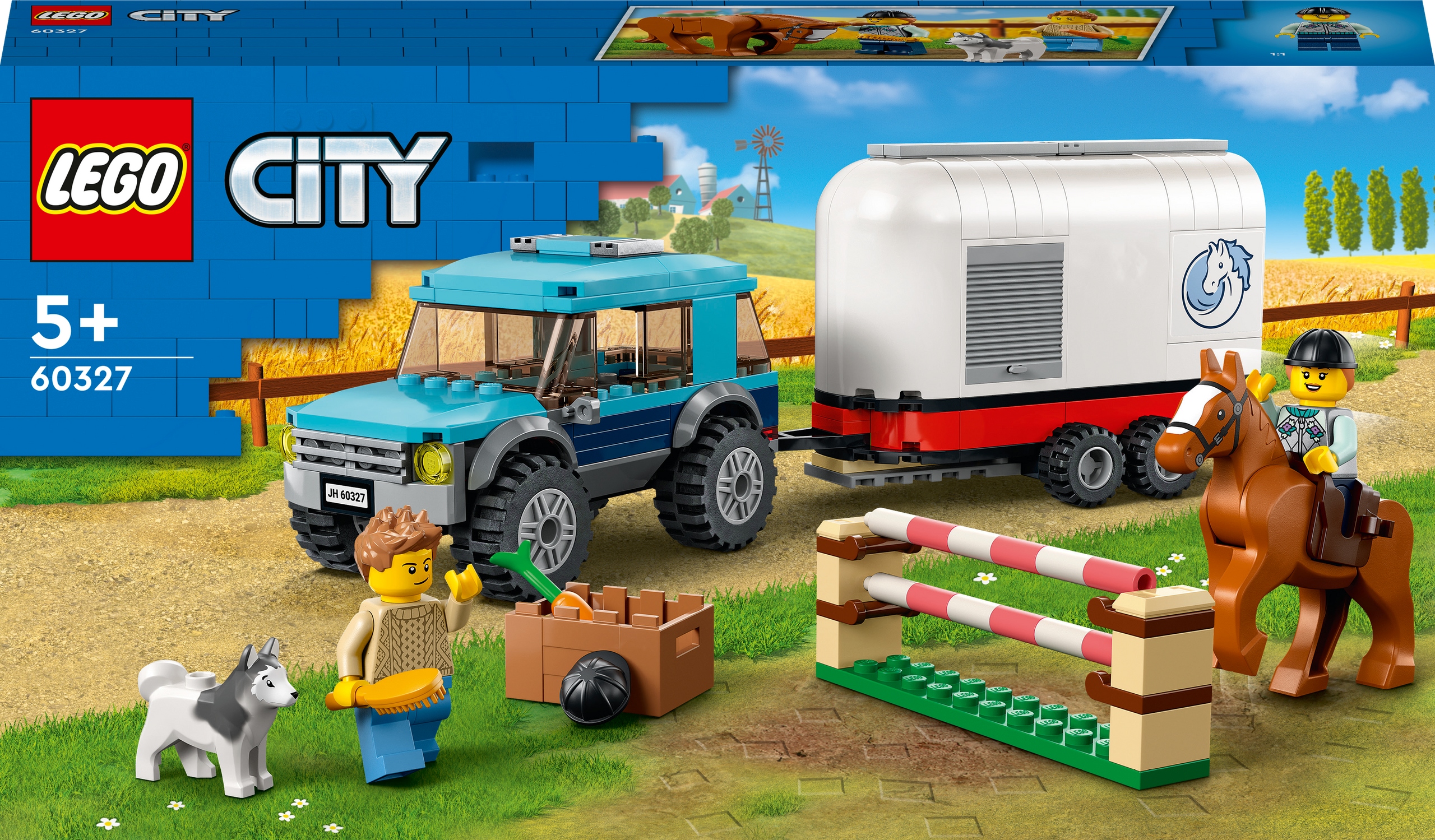 stavebnice Lego City 60327 Přívěs Pro Přepravu Koní