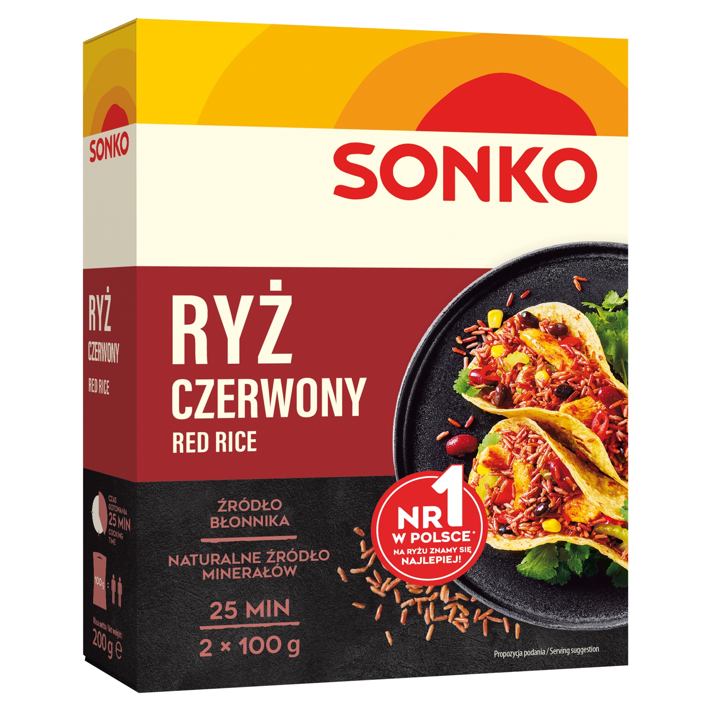 Sonko. Červená rýže 2x100 g.