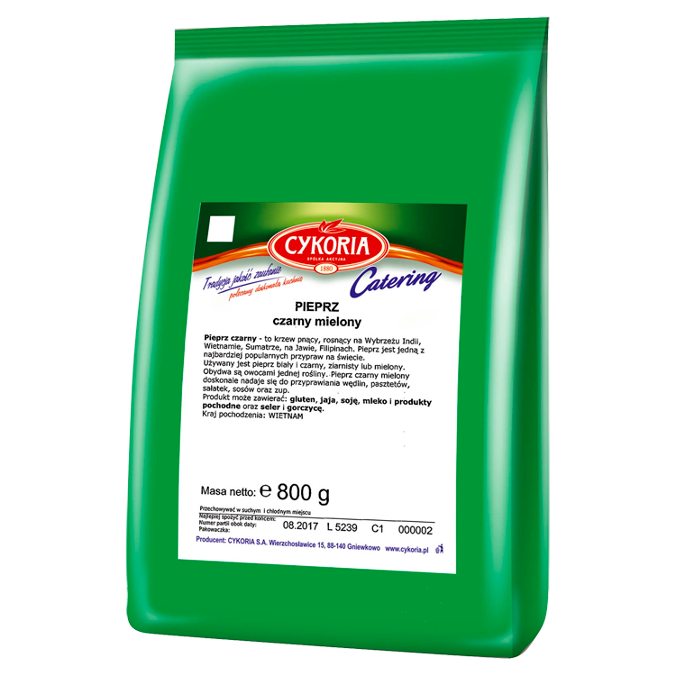 Pepř černý mletý Cykoria 800 g