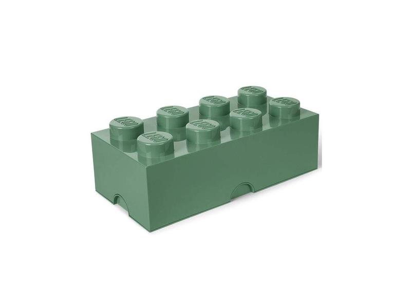 Kontajner Lego Storage Brick 8 tmavě zelený