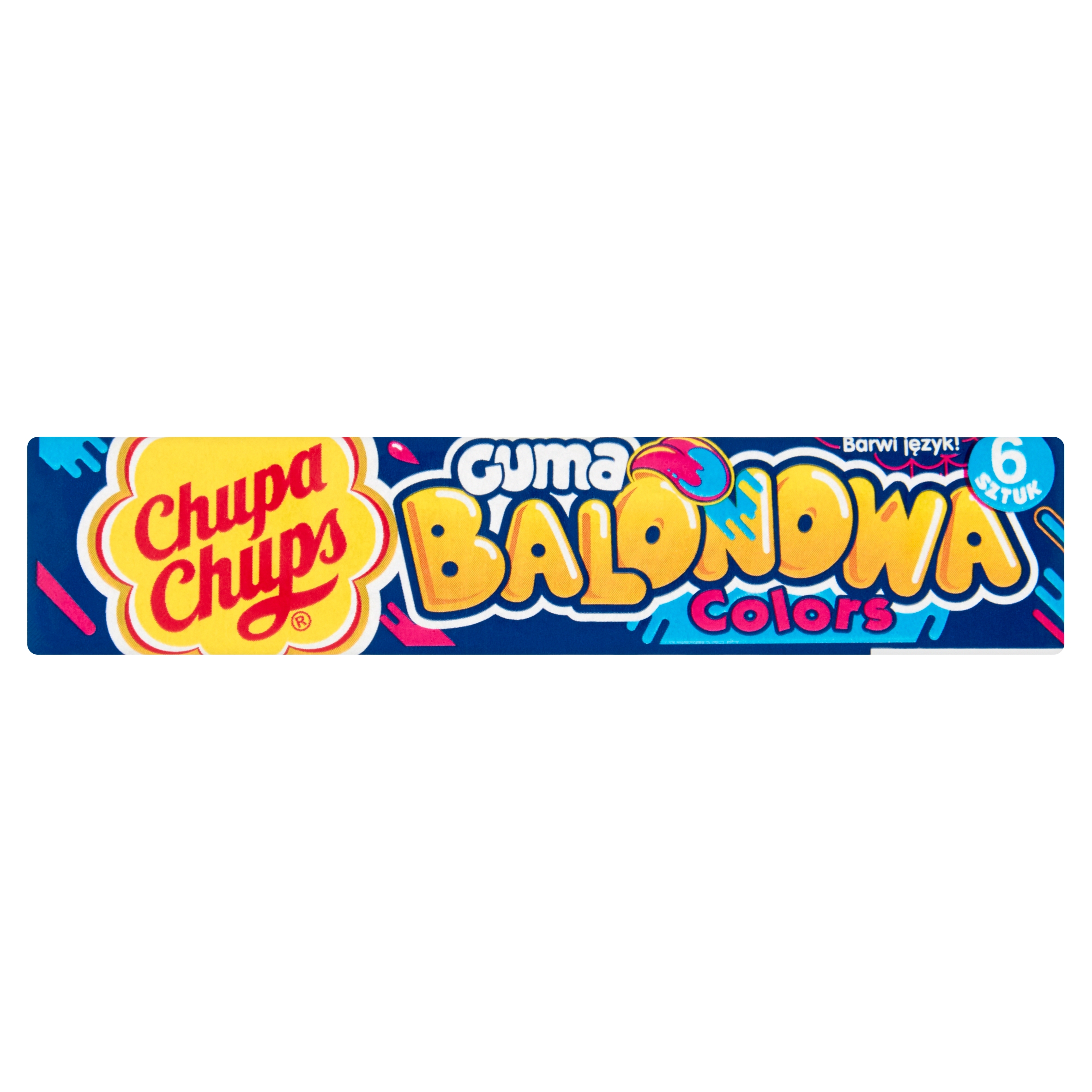 Levně Žvýkačka s příchutí modré maliny Chupa Chups Colors 20 ks 27,6 g