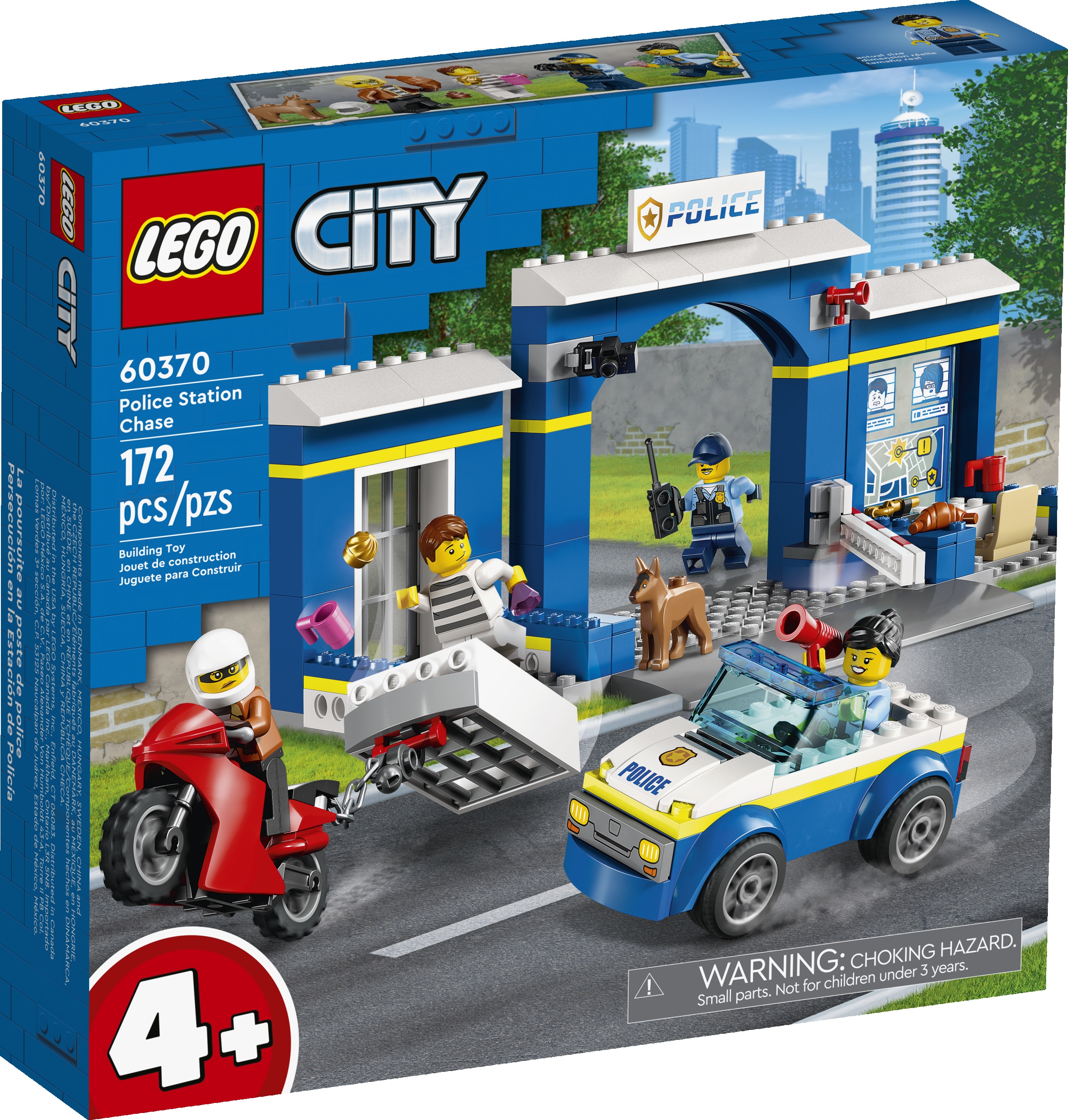 

Lego City 60370 Posterunek Policji Pościg Motor 4+