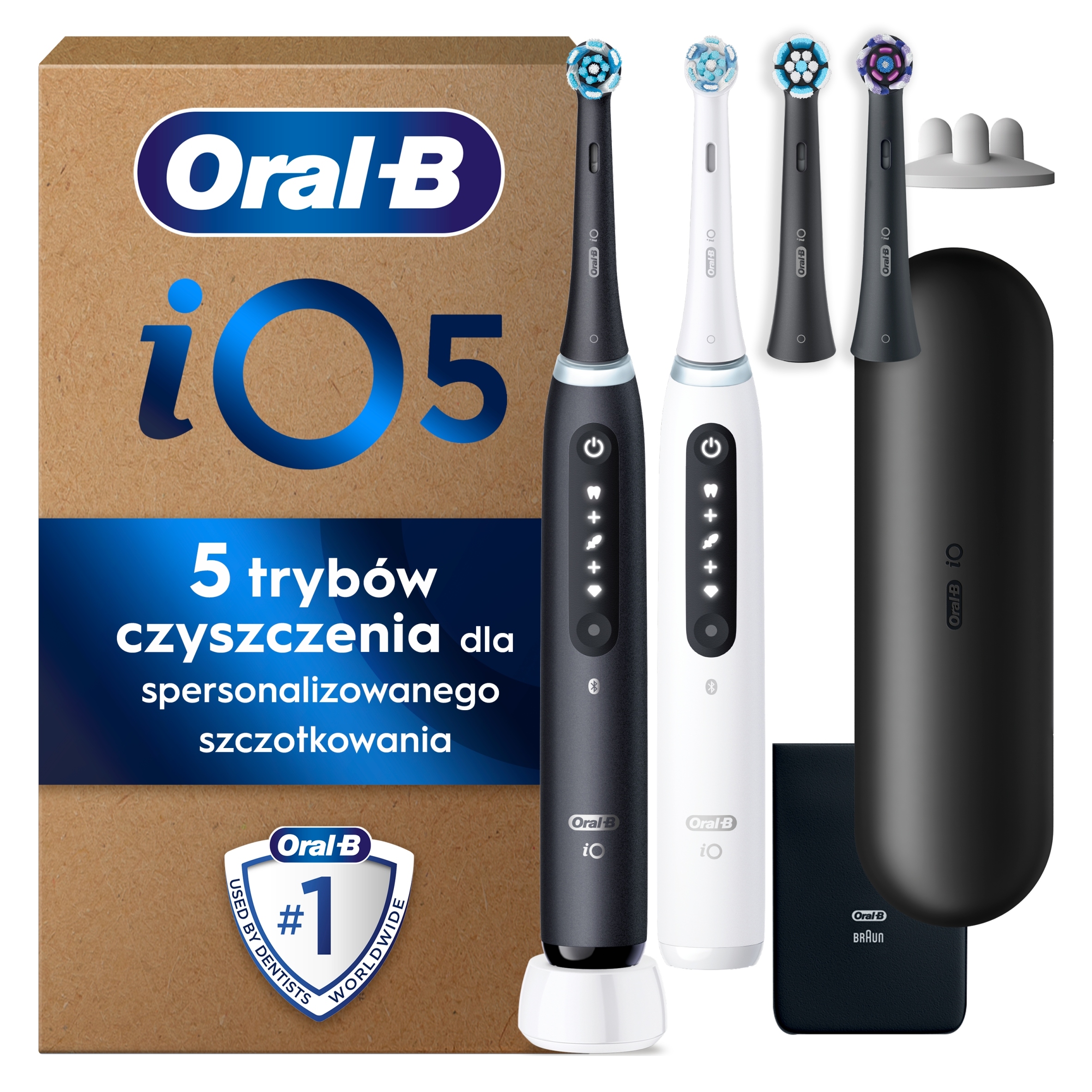 Zestaw elektrycznych szczoteczek do zębów Oral-B iO Series 5 2 szt.