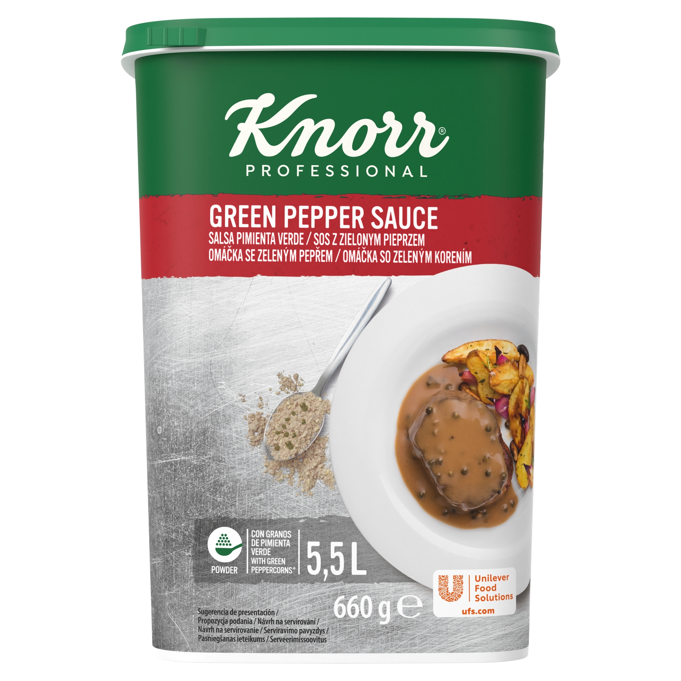 Sos z zielonym pieprzem Knorr Professional 0,66 kg