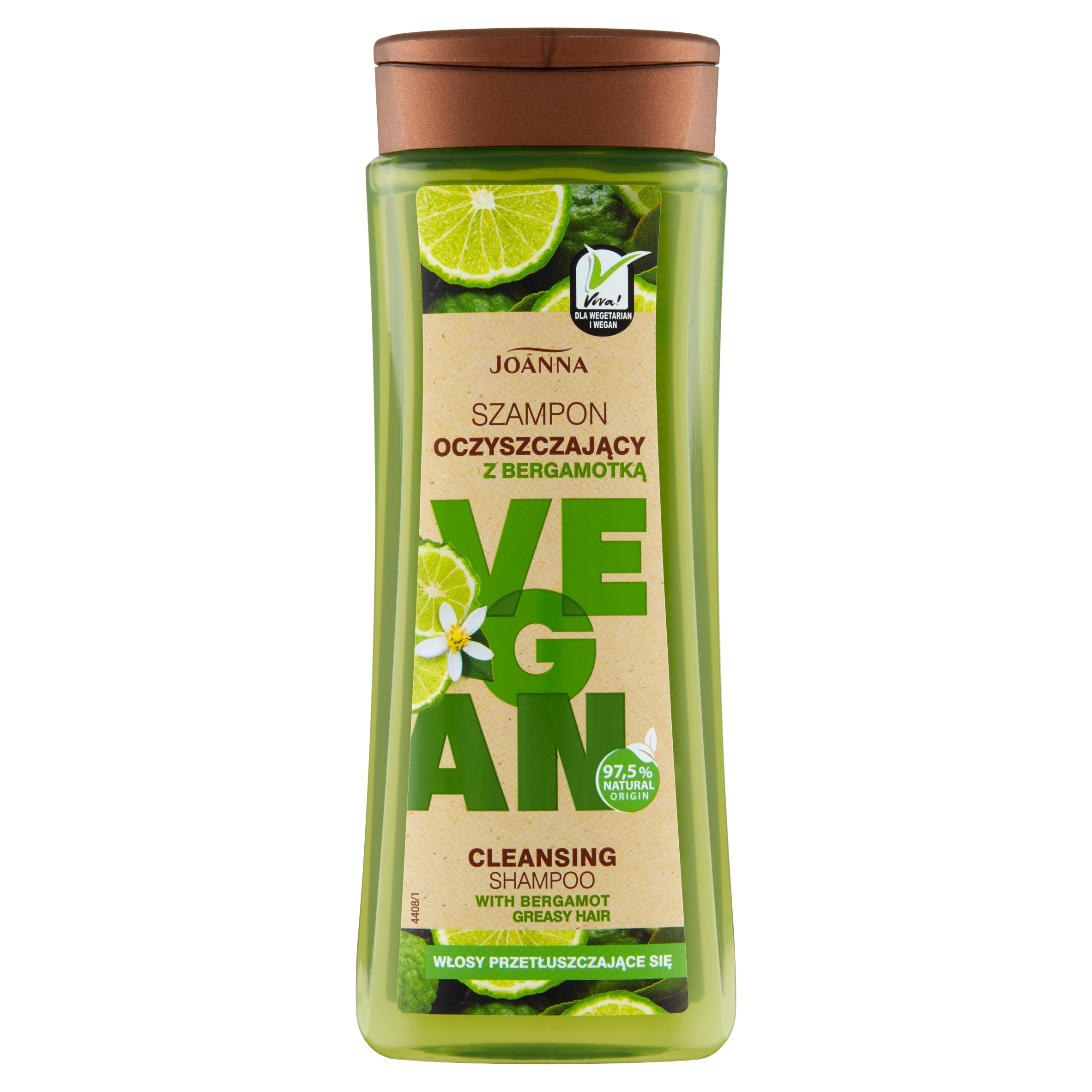 

Joanna Vegan Cleansing szampon z bergamotką