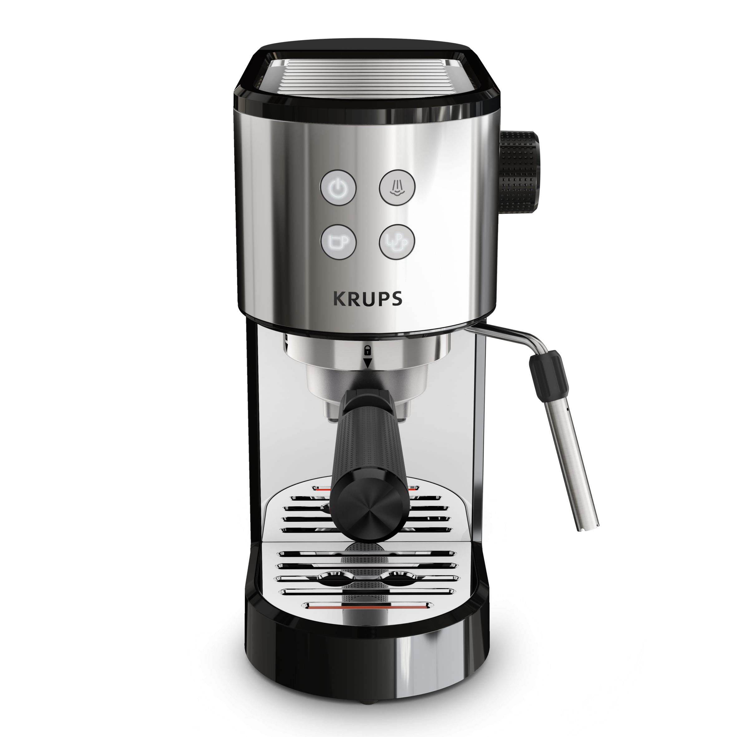 Ekspres kolbowy Krups XP441810 Ciśnieniowy 15 bar srebrny/szary