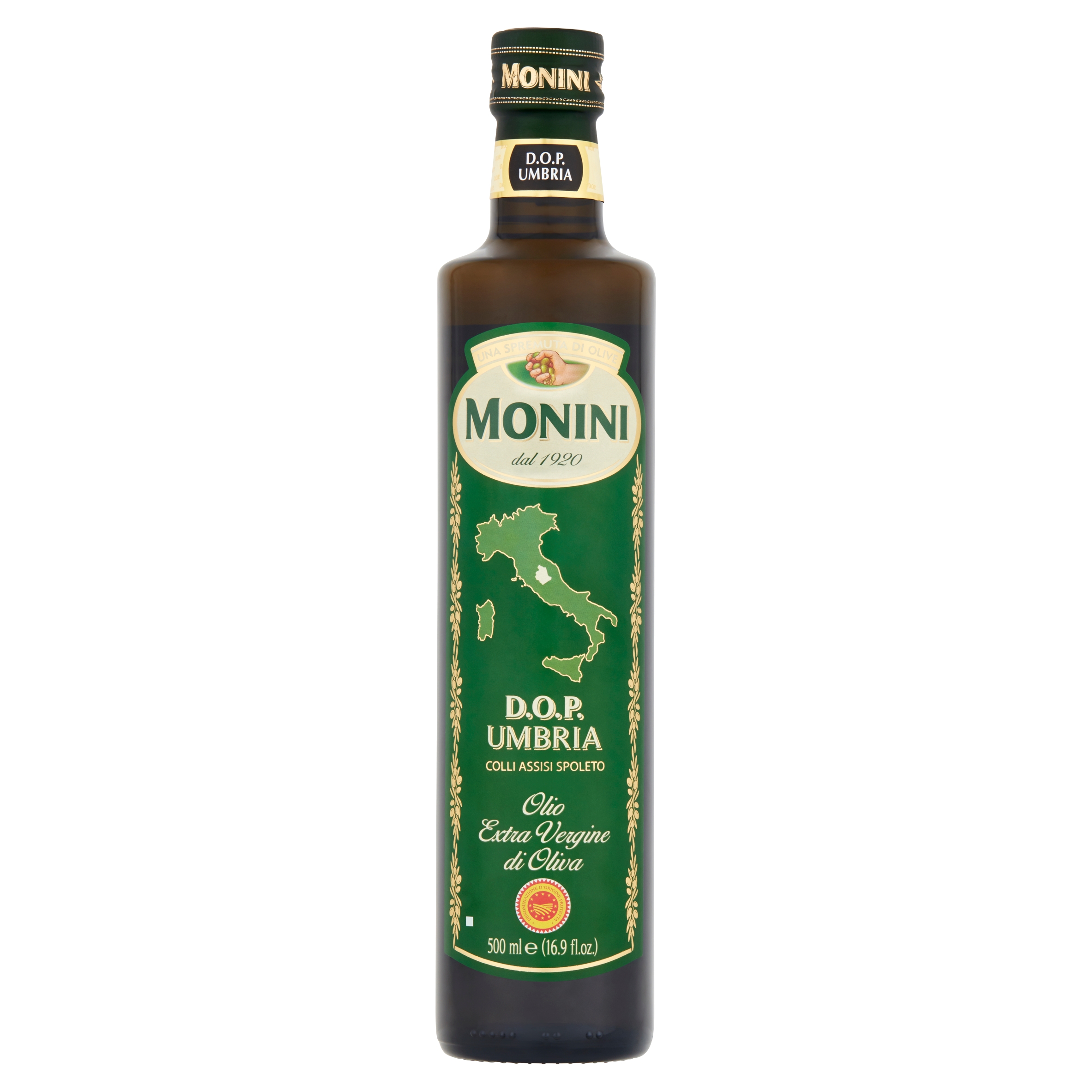 Levně Monini Umbria D.o.p. Olivový olej Extra Vergine 500 ml Itálie Premium