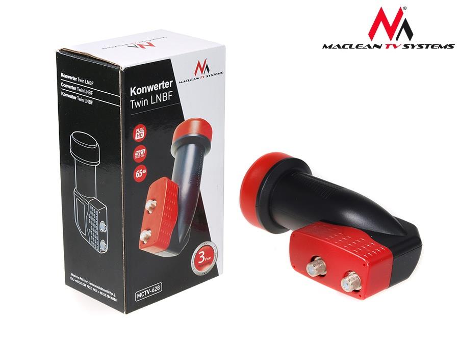 Műholdas iker (dupla) átalakító Maclean MCTV-628 Modell MCTV-628