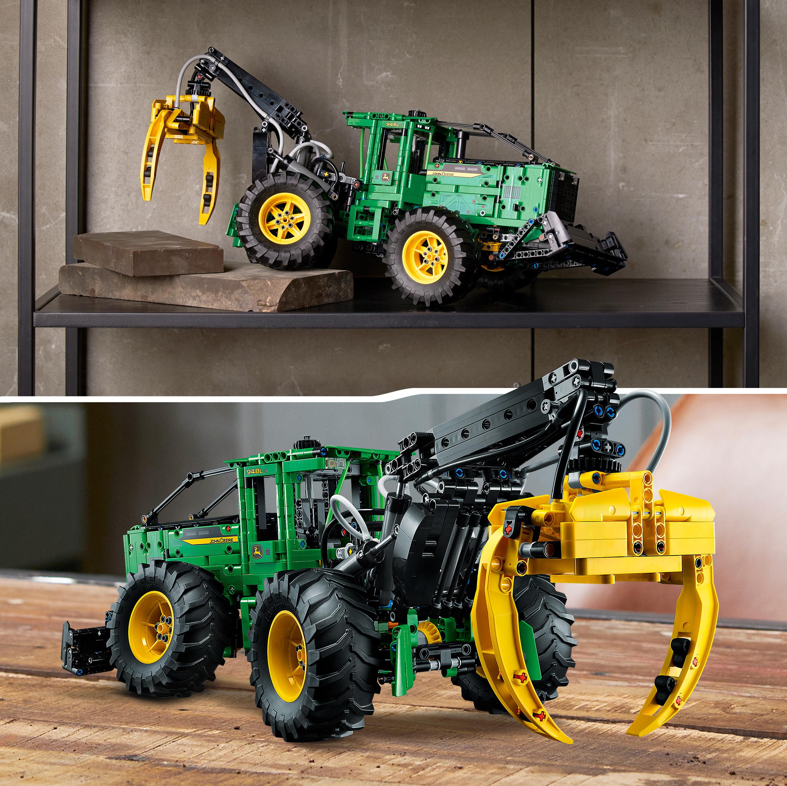 LEGO Technic 42157 Ciągnik Leśny John Deere 948L-II Chwytak 1492 Klocki 11+ Marka LEGO