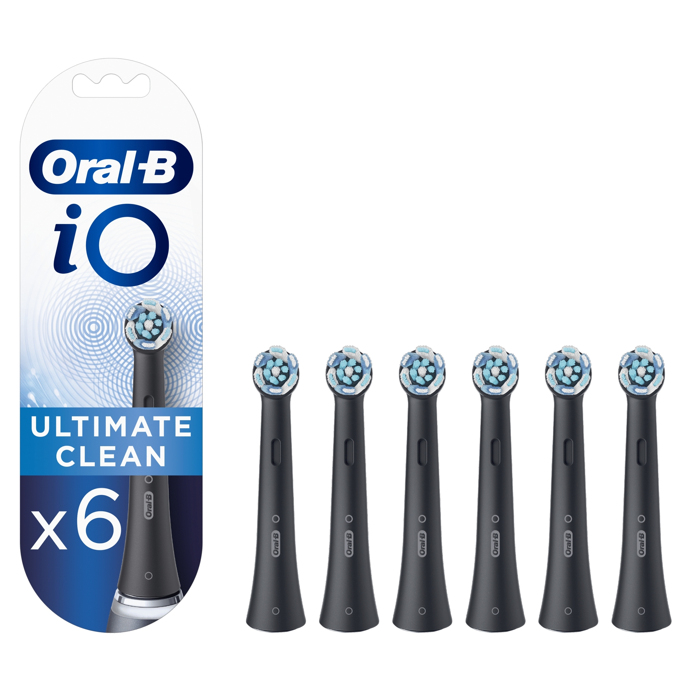Oryginalne Końcówki Oral-B iO Ultimate Clean 6szt Czarne