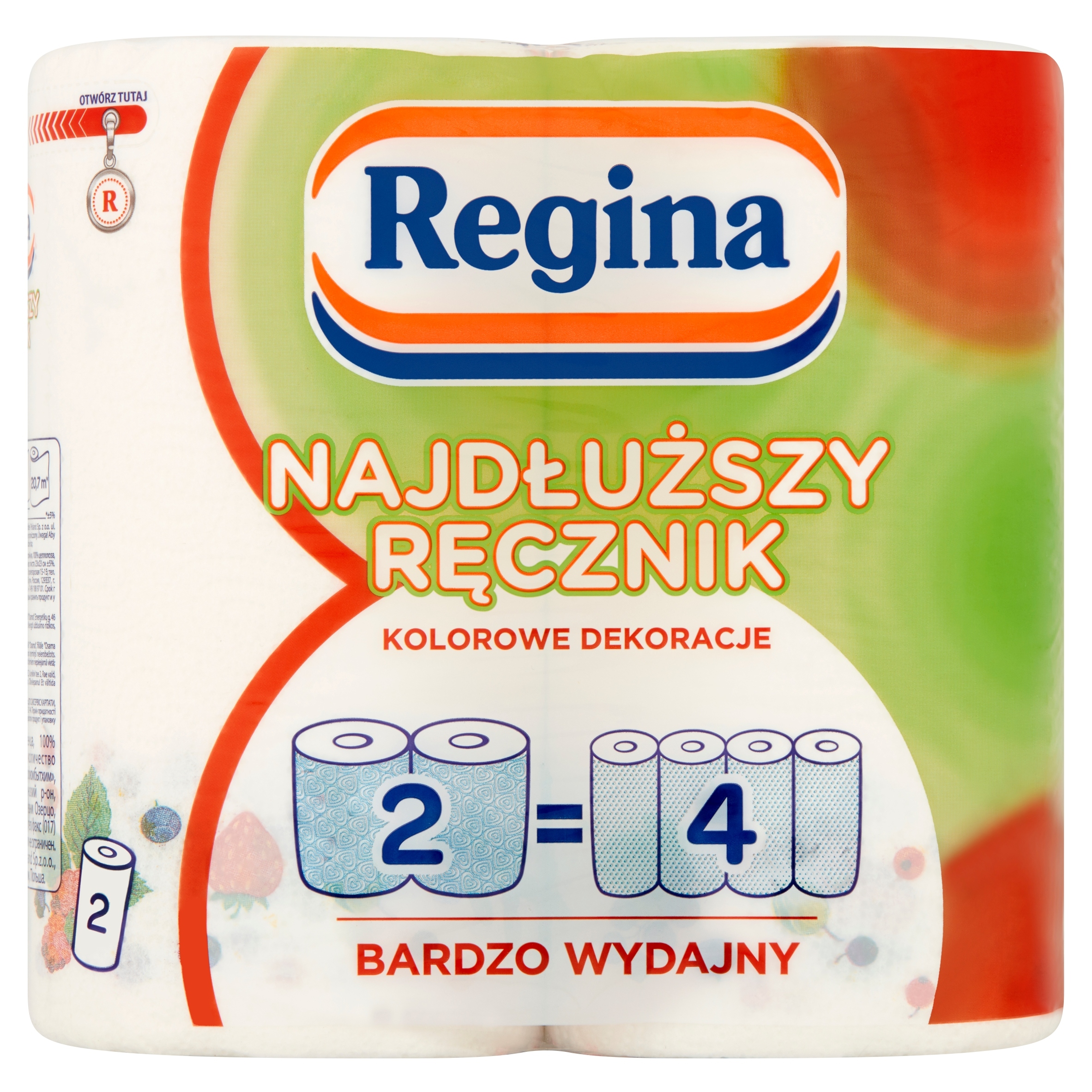 Regina Nejdelší zdobený ručník, 2 role