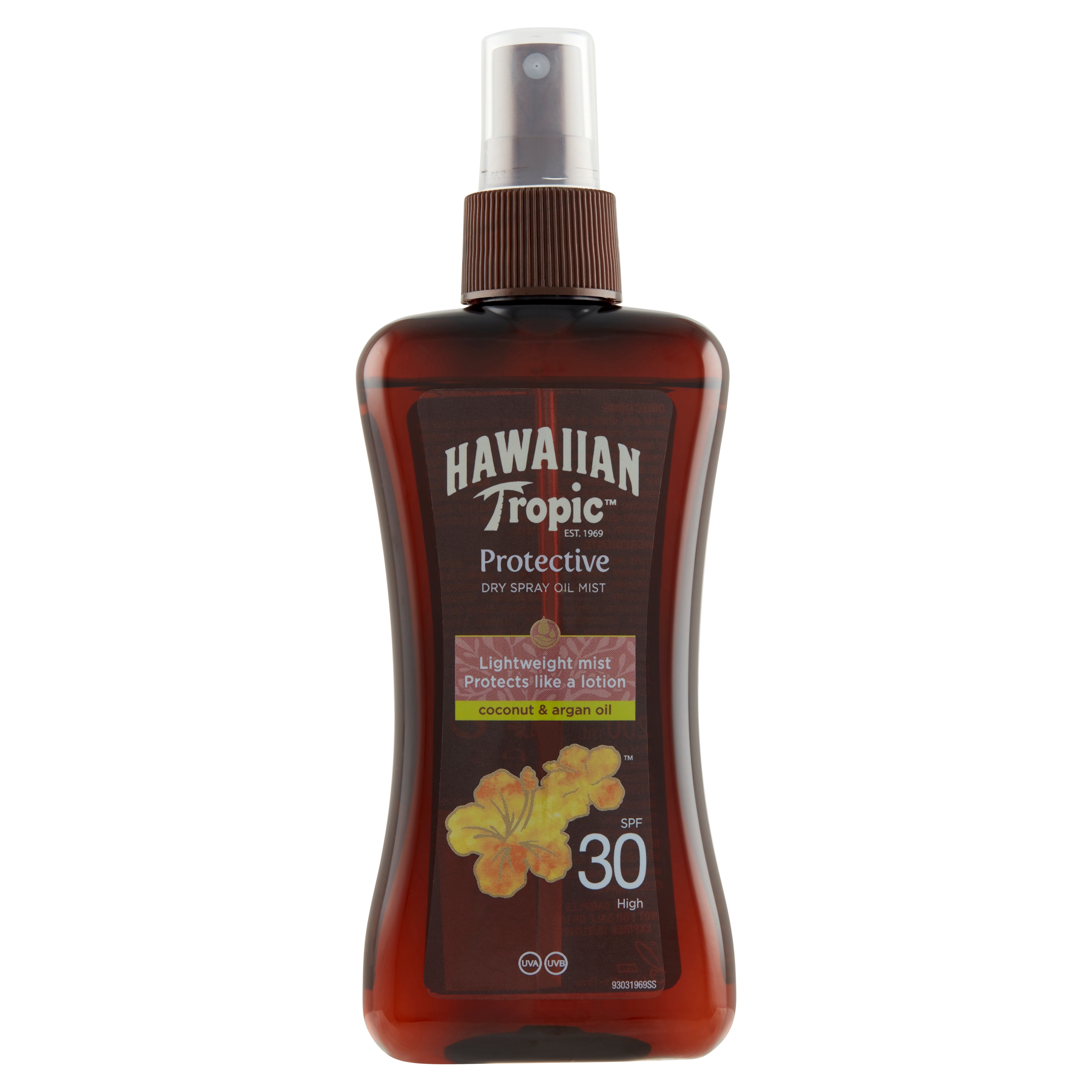 Hawaiian Tropic Glowing Protection SPF30 Suchý olej na opalování 200ml