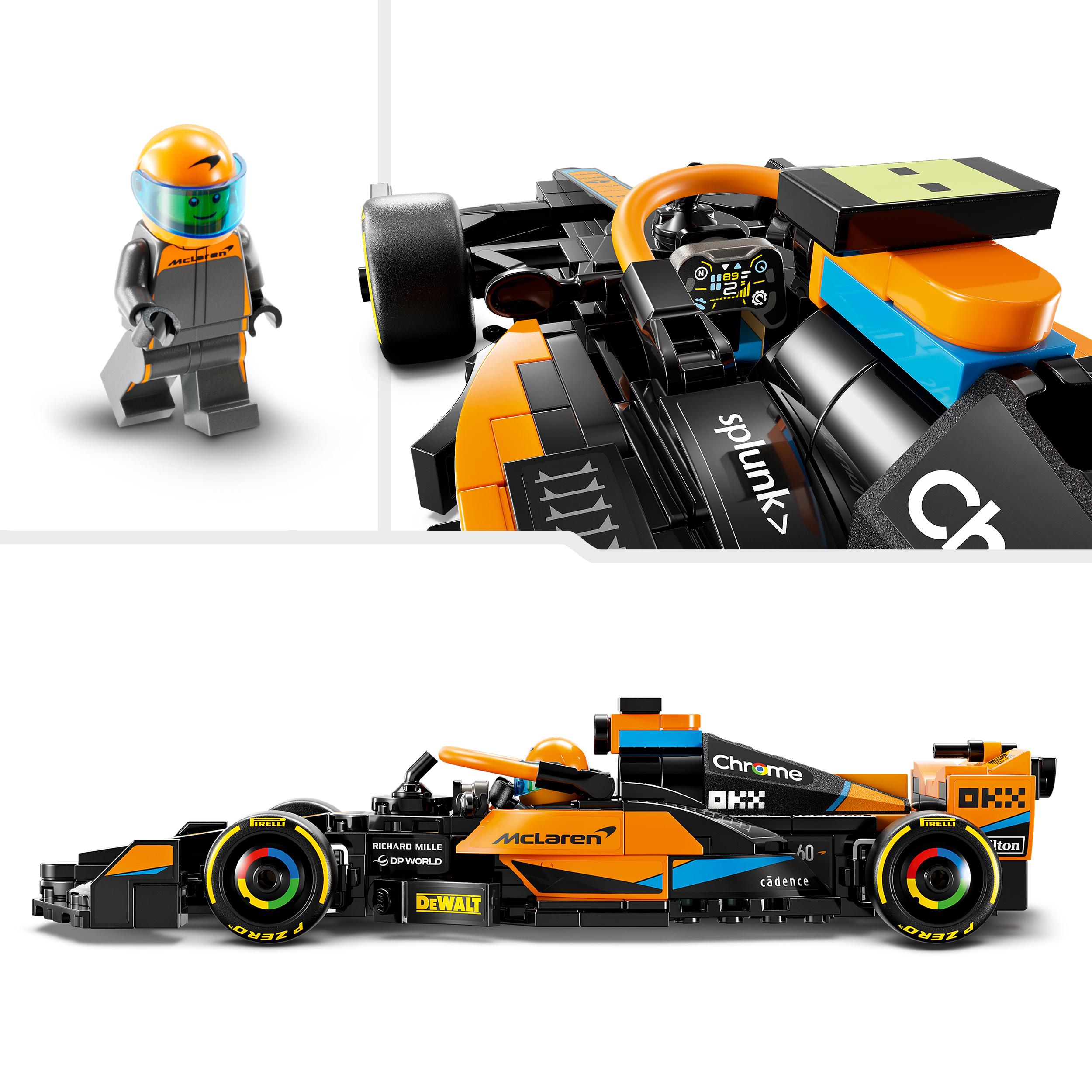 LEGO 76919 Samochód wyścigowy McLaren Formula 1 wersja 2023 + TORBA LEGO Płeć chłopcy dziewczynki