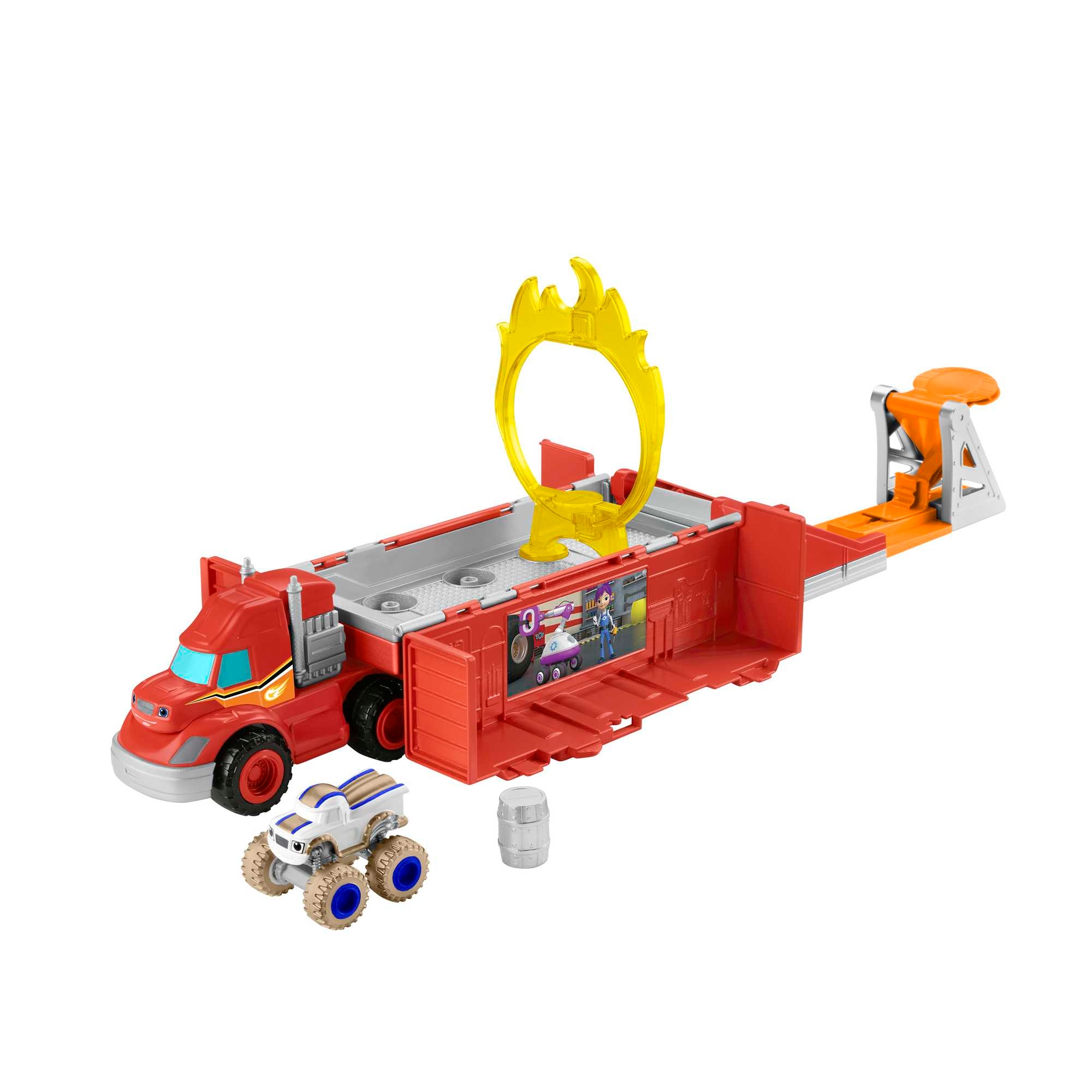 Blaze i Megamaszyny Kaskaderska ciężarówka Zestaw 2w1 Model kaskaderska ciężarówka
