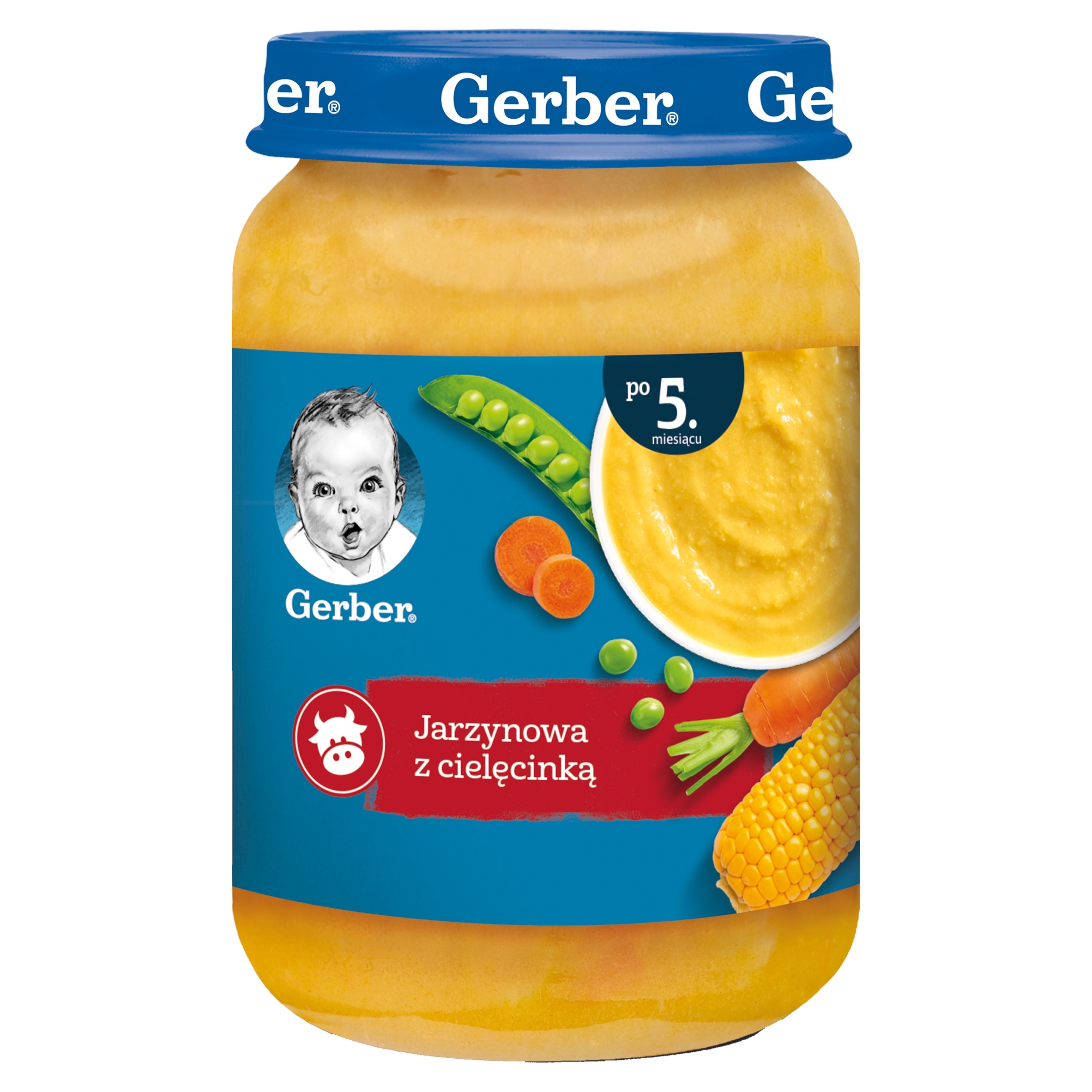 GERBER Zupka jarzynowa z cielęciną 190 g