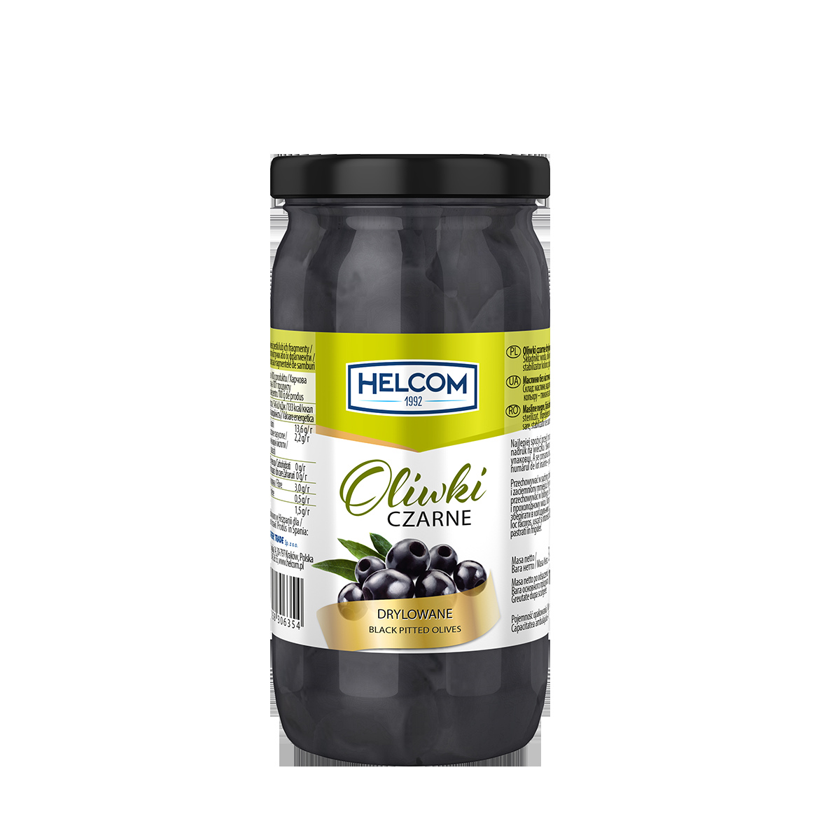 Levně Helcom Černé olivy vypeckované 230 g