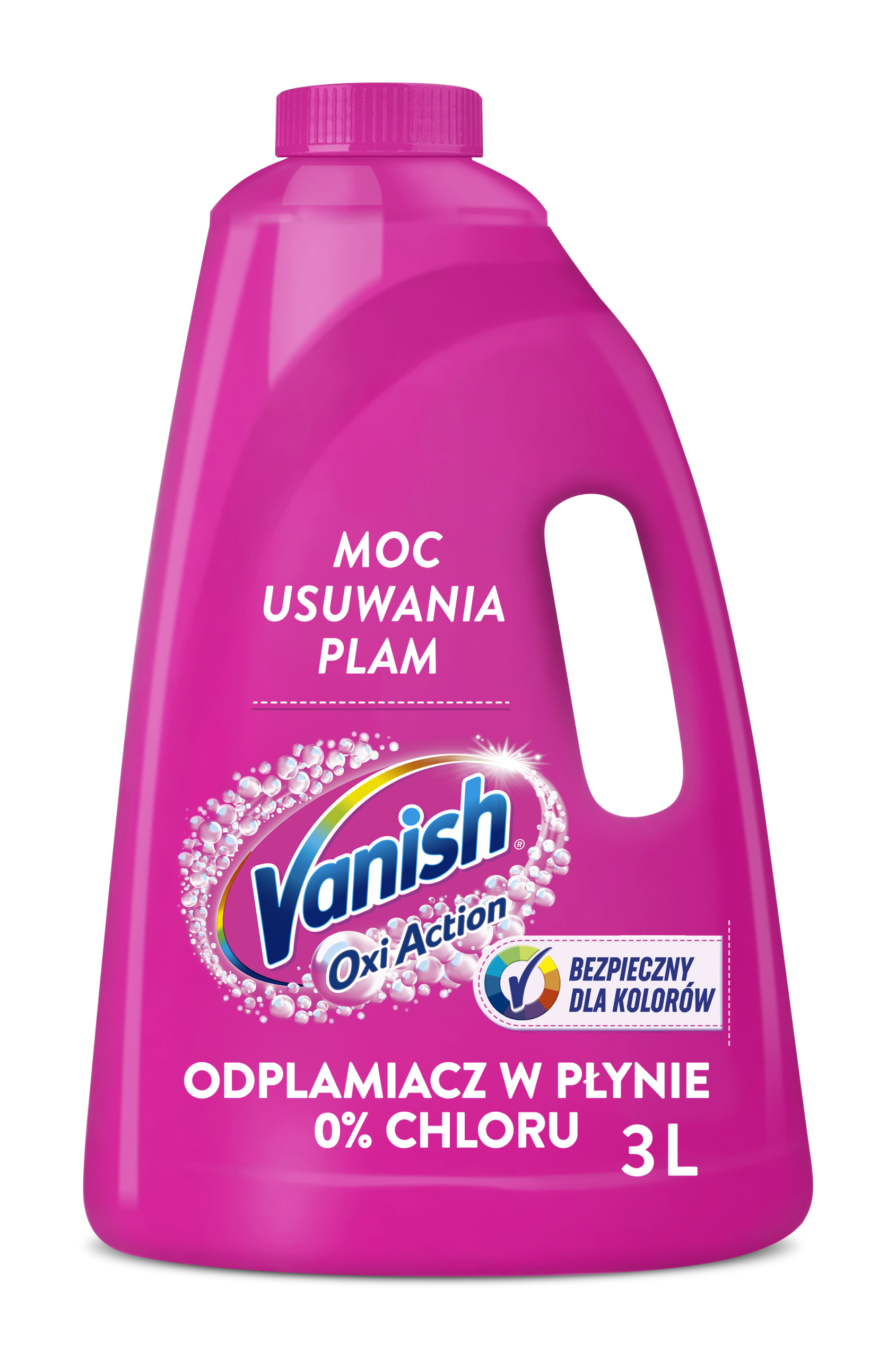 Levně Tekutý odstraňovač skvrn Vanish Oxi Action Pink na barvu 3L